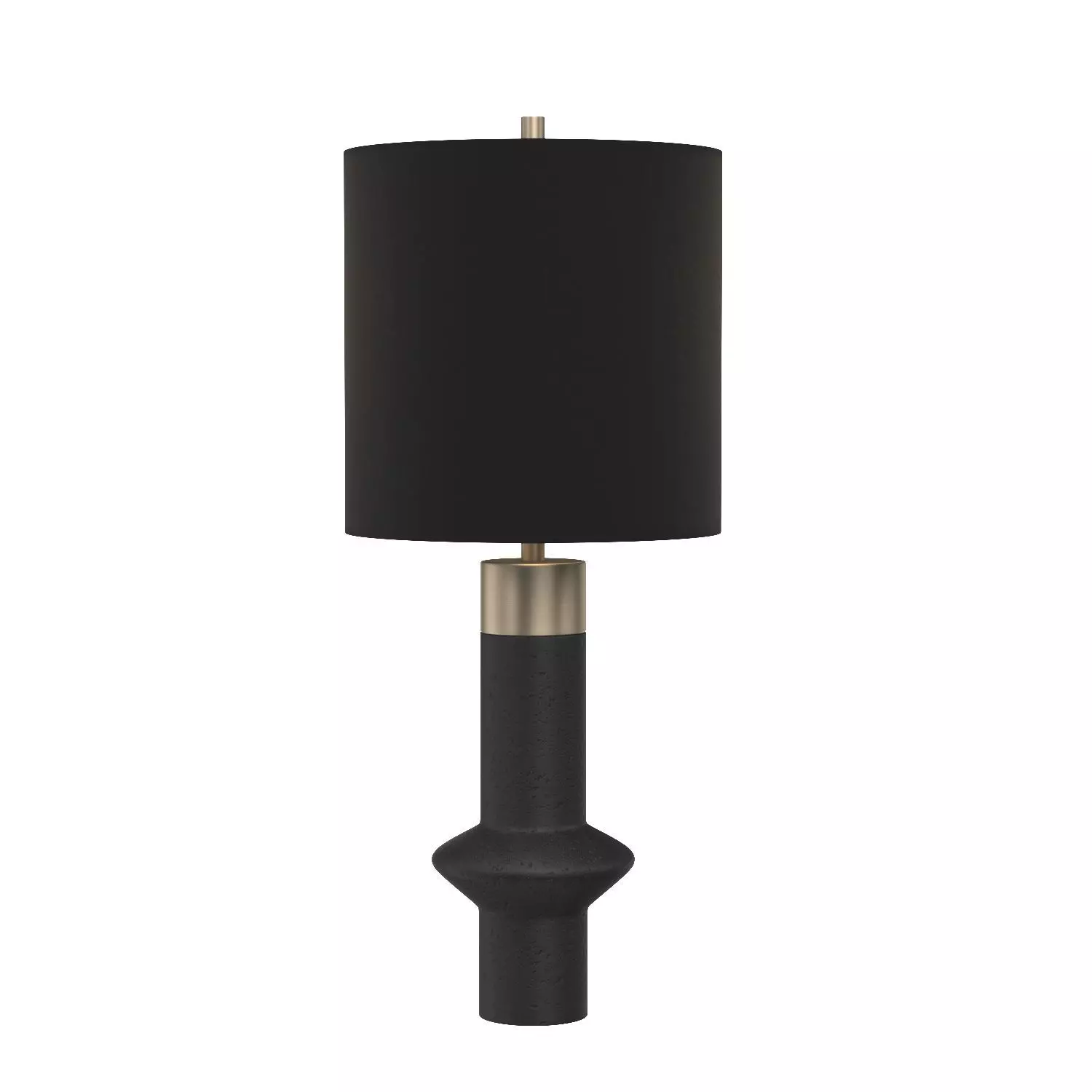 Edge Table Lamp Black 3D model_0
