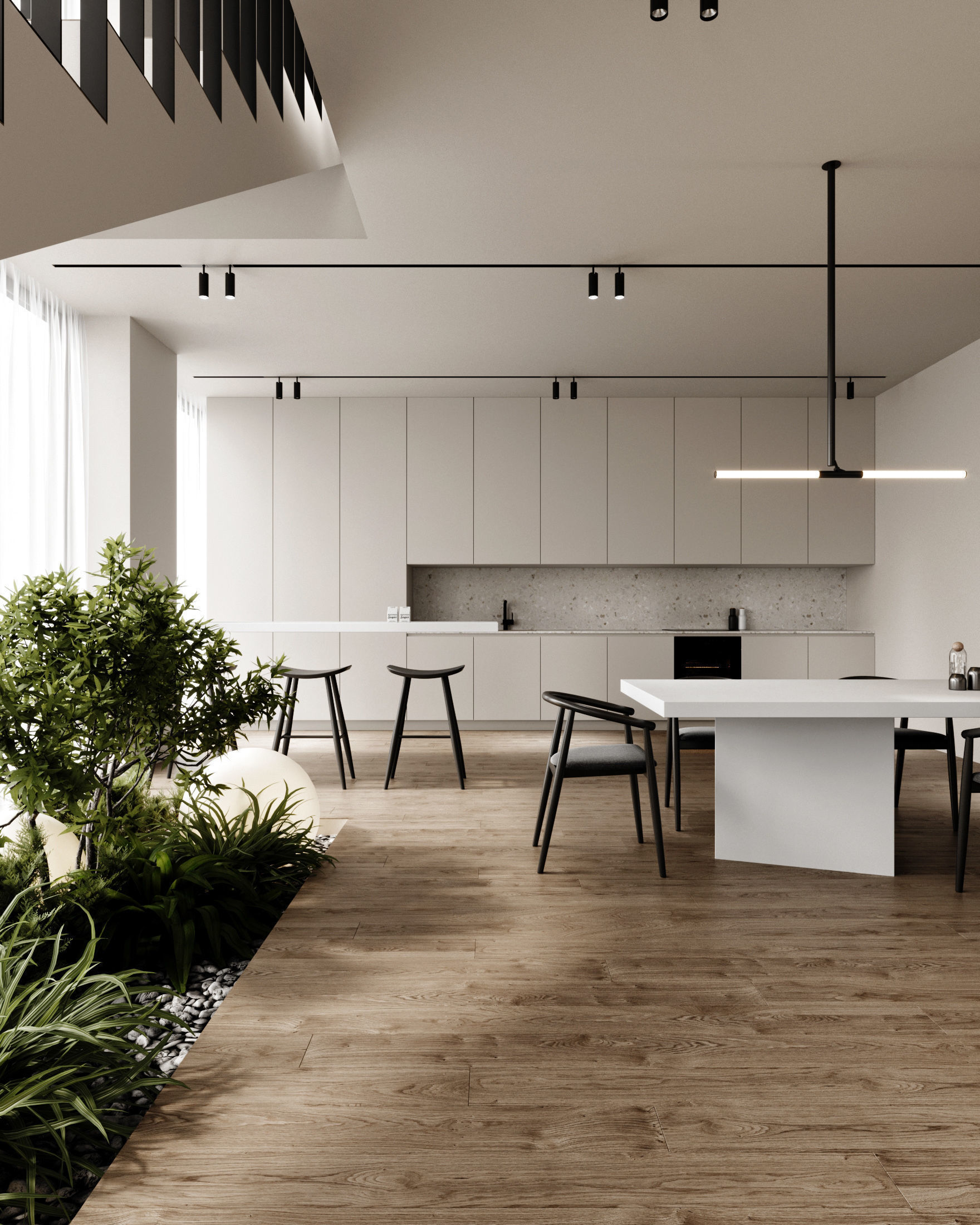 Interior Scene Japandi - 3d Model - Lighting 3D model_19
