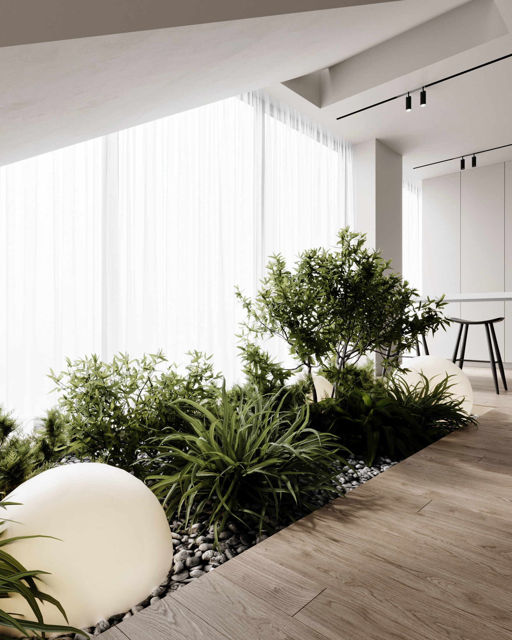 Interior Scene Japandi - 3d Model - Lighting 3D model_8