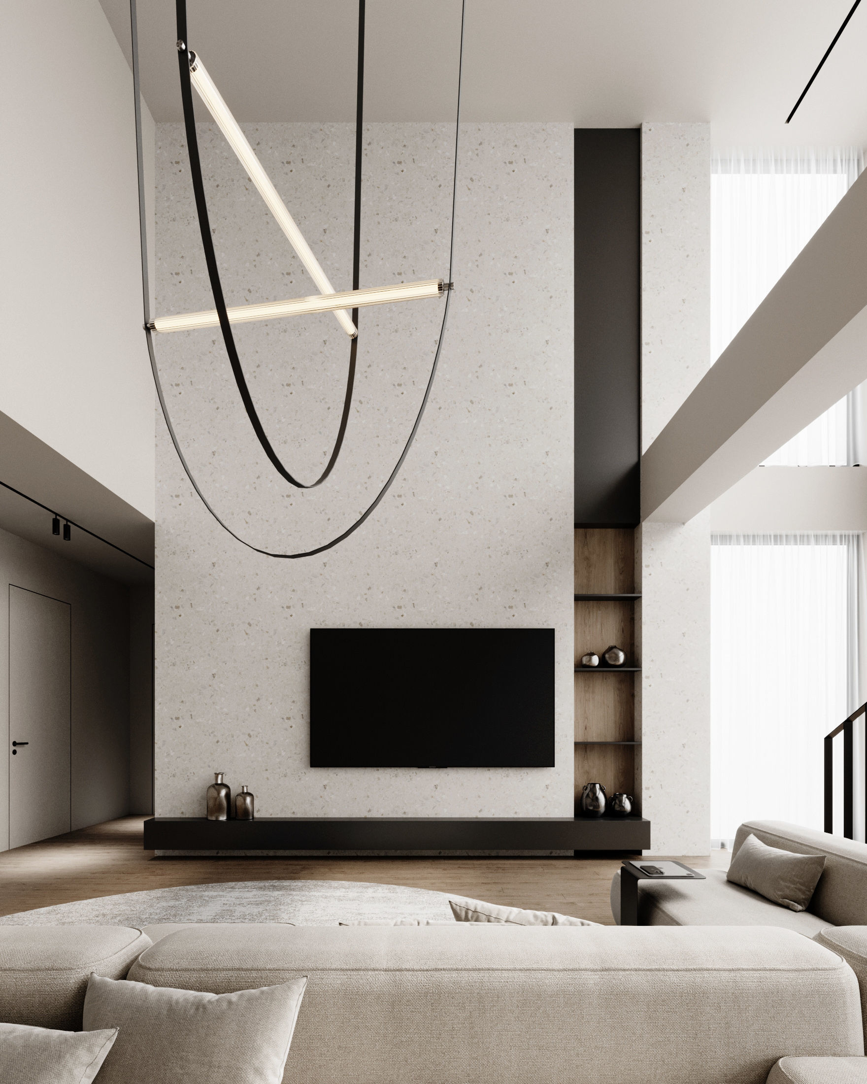 Interior Scene Japandi - 3d Model - Lighting 3D model_14