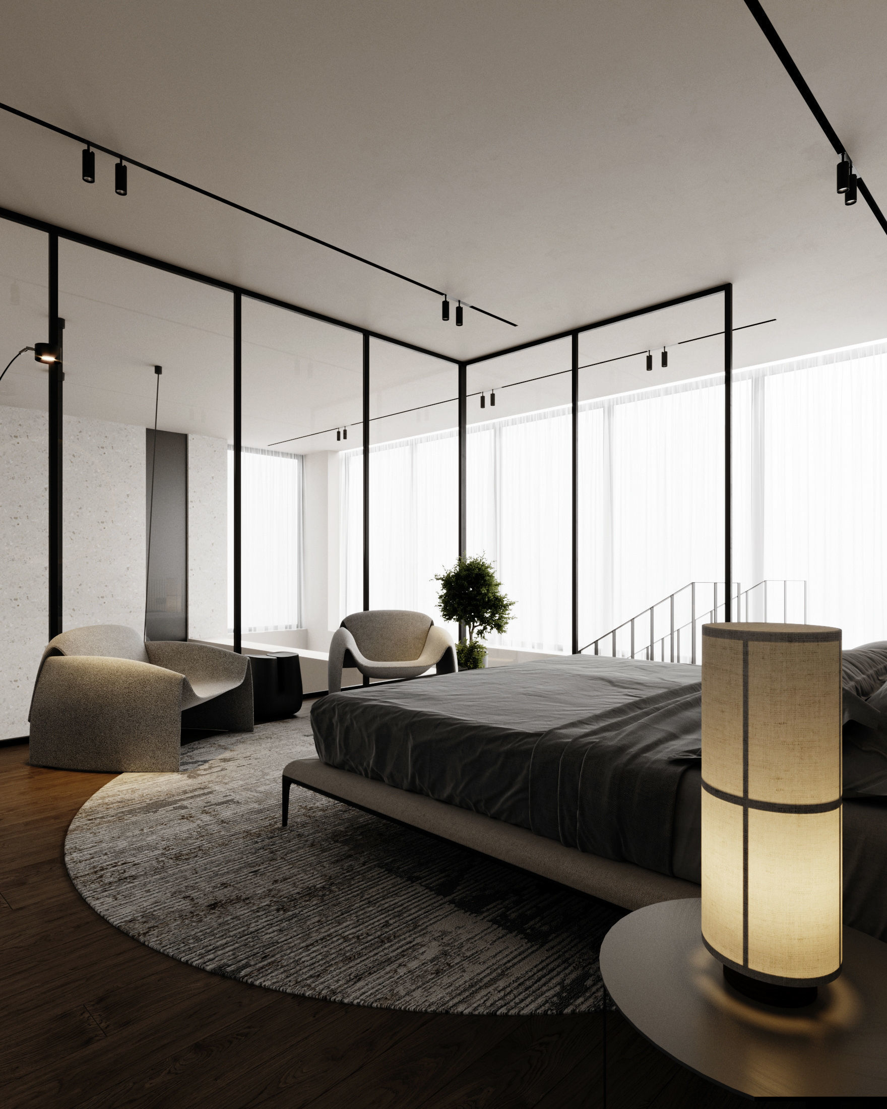 Interior Scene Japandi - 3d Model - Lighting 3D model_10