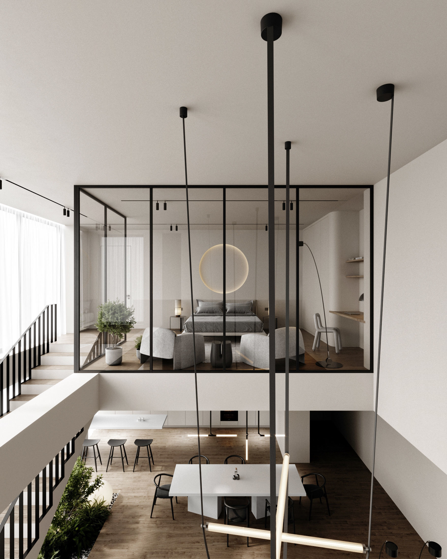 Interior Scene Japandi - 3d Model - Lighting 3D model_15