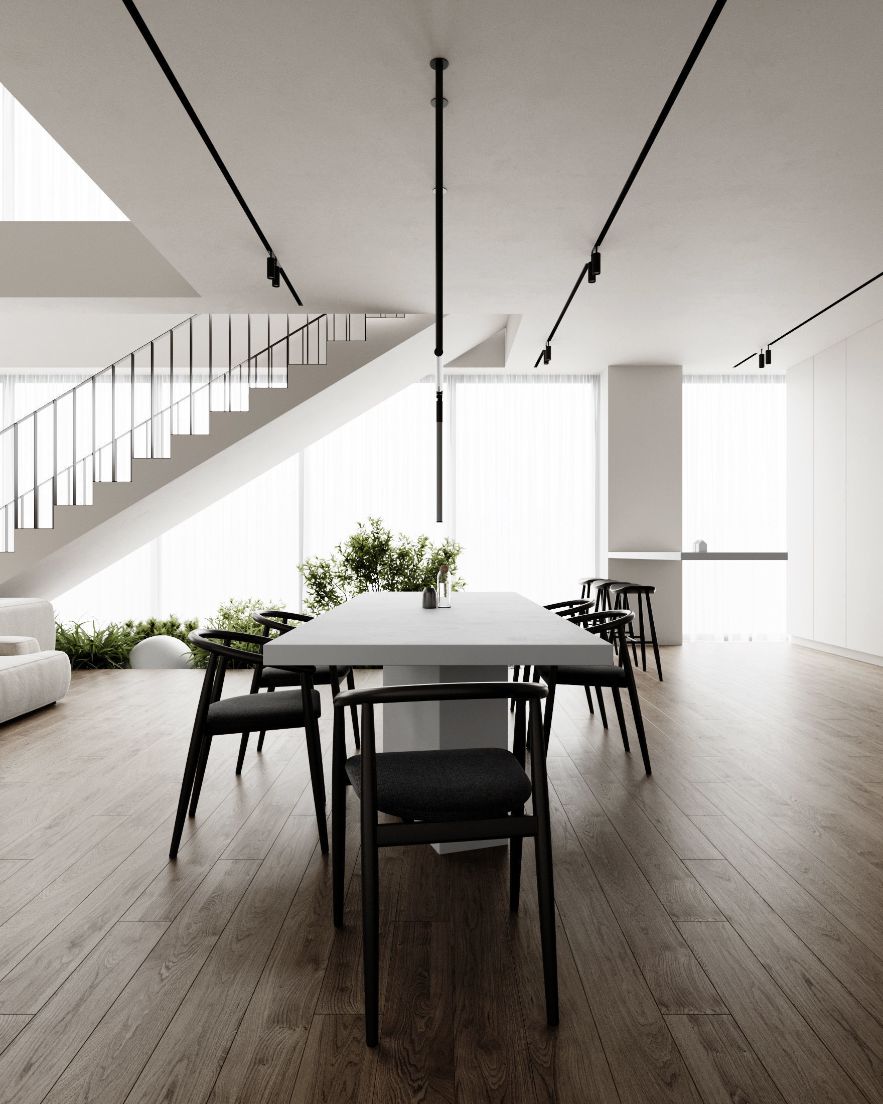 Interior Scene Japandi - 3d Model - Lighting 3D model_13