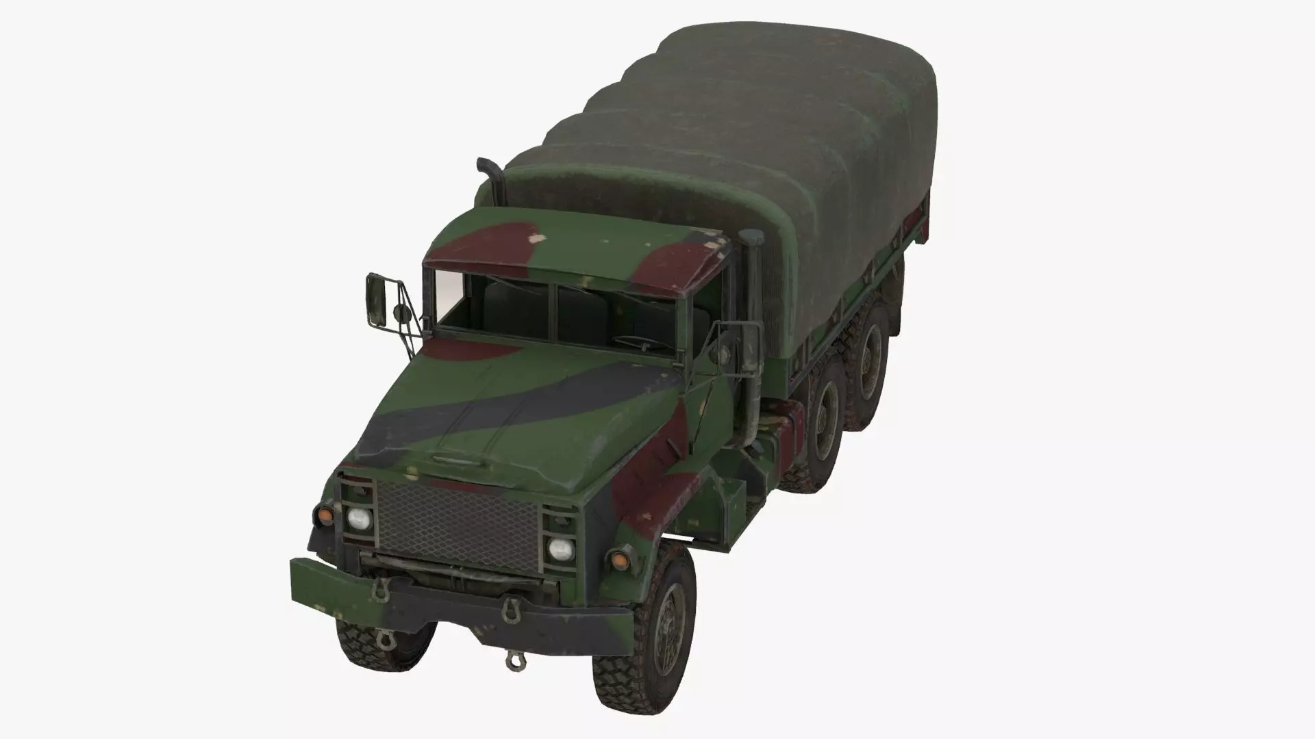 4K Textures Truck M923 Low-poly 3D model_0