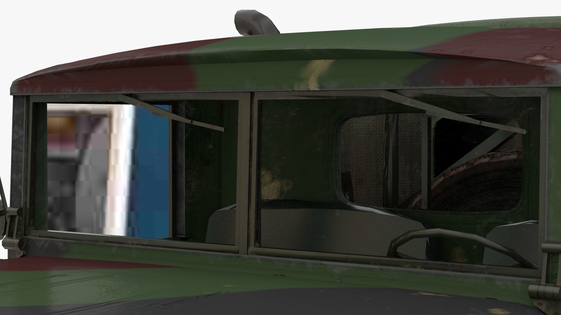 4K Textures Truck M923 Low-poly 3D model_7