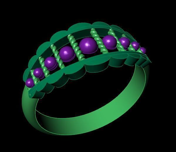 Rings 3D print model_3