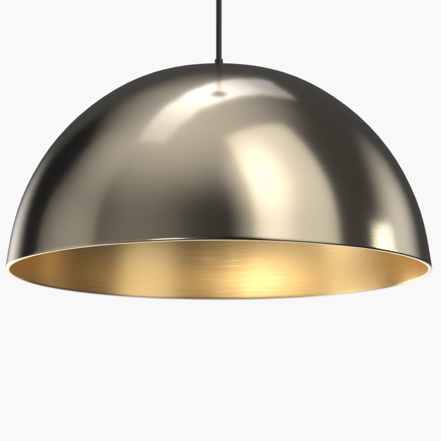 Dome Collection One-Light LED Pendant 3D model_3