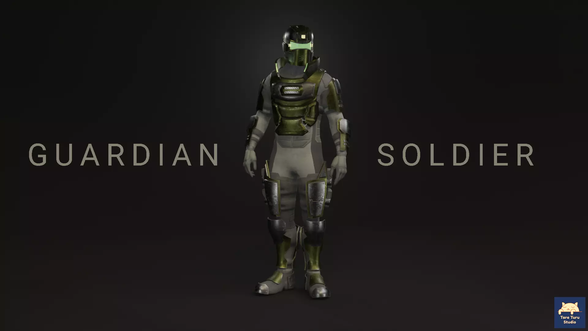 Guardian Soldier - Post Apocalyptic Space and Earth Soldier Low-poly 3D model_0