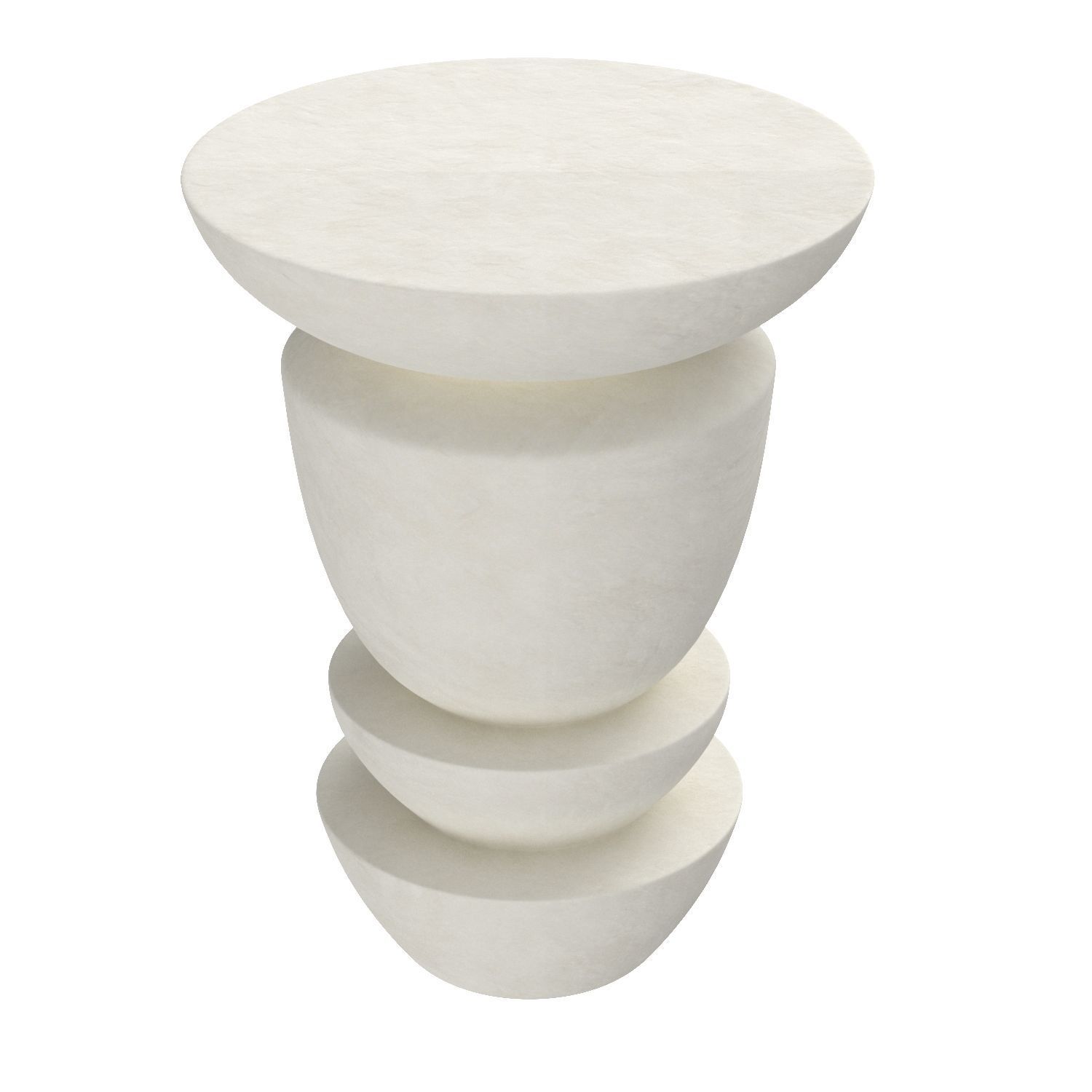 Diego Pedestal Side Table 3D model_4