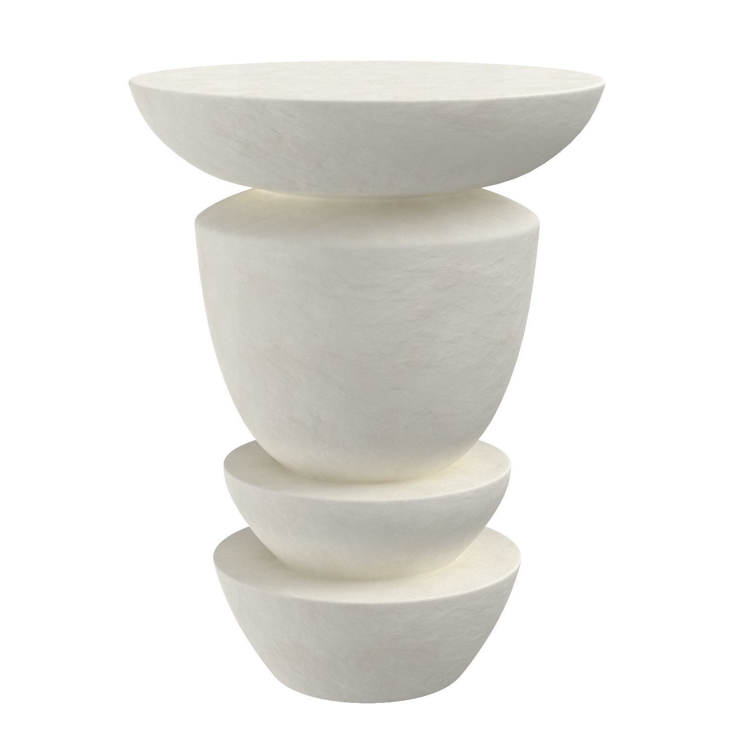 Diego Pedestal Side Table 3D model_1