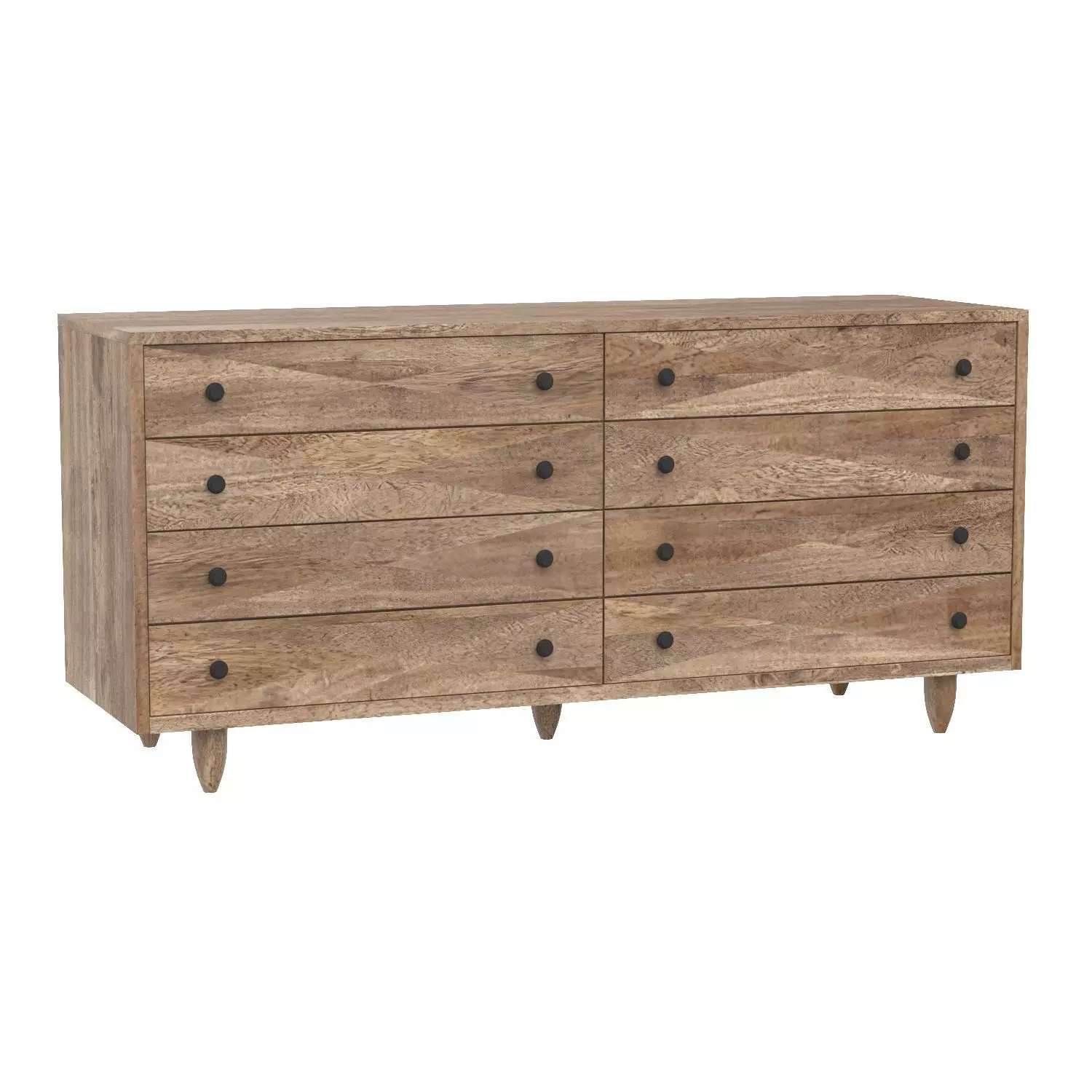 Diamond Double Chest Washed Walnut 3D model_0