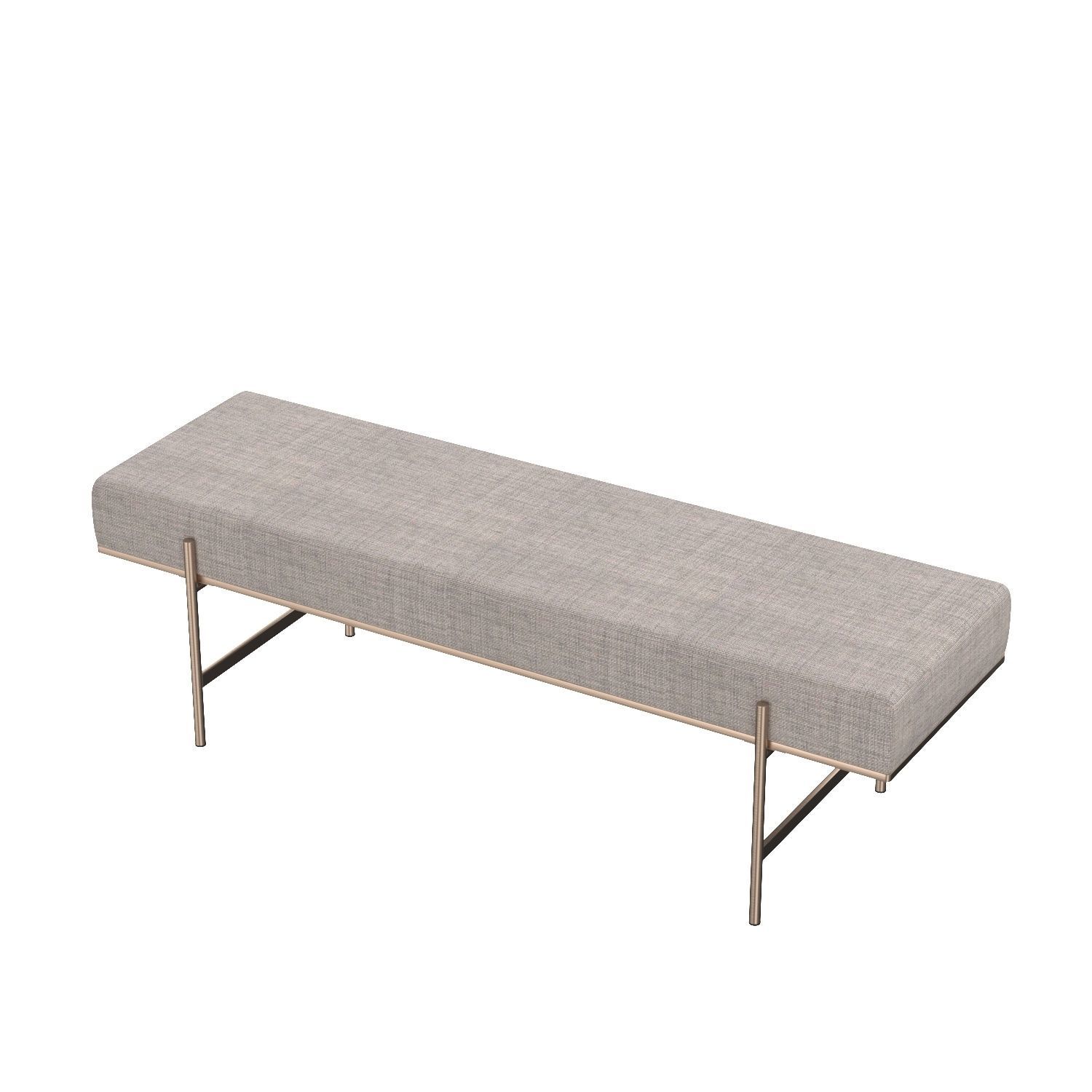 Davian Bench Chacha Limestone 108524 3D model_4