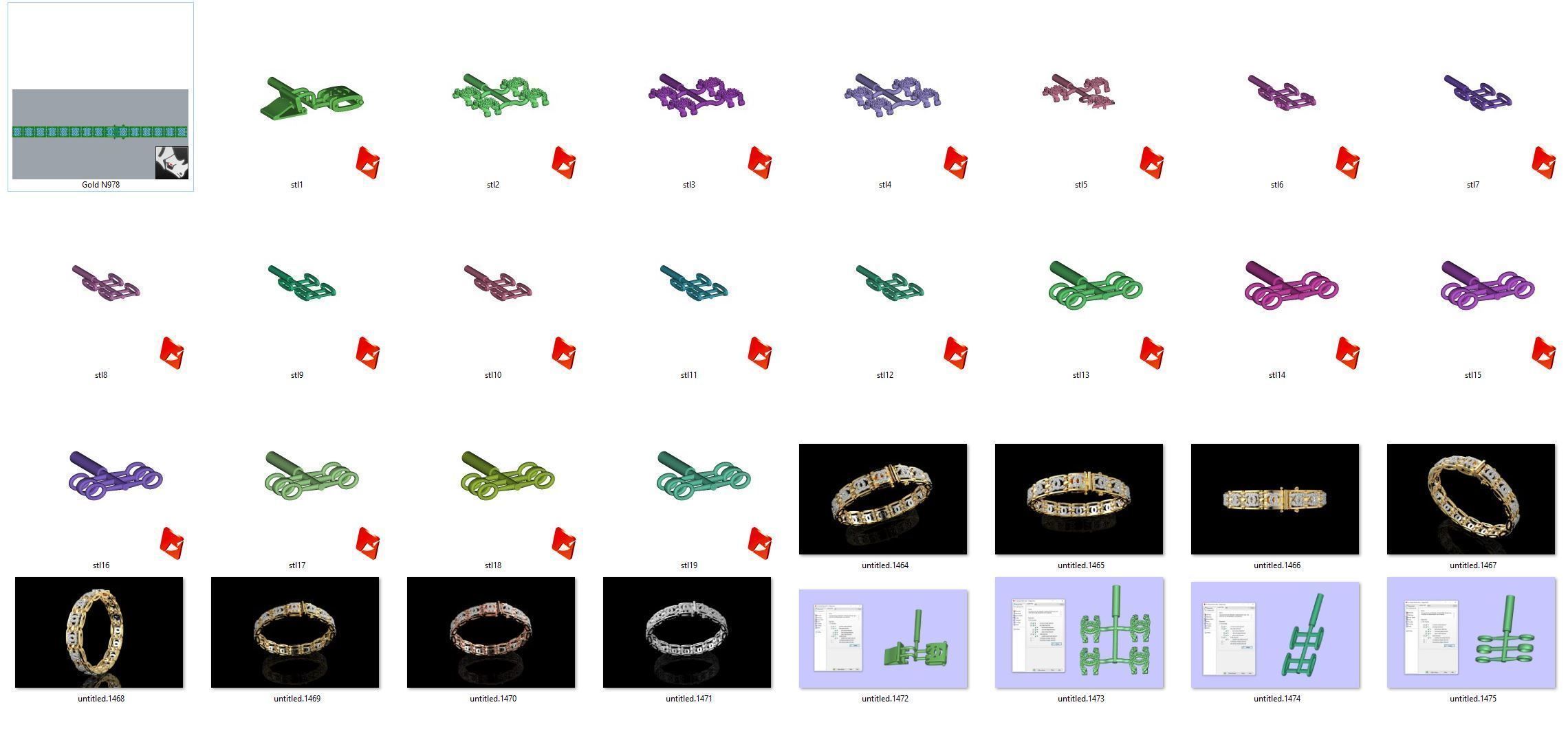 Gold N979 3D print model_9