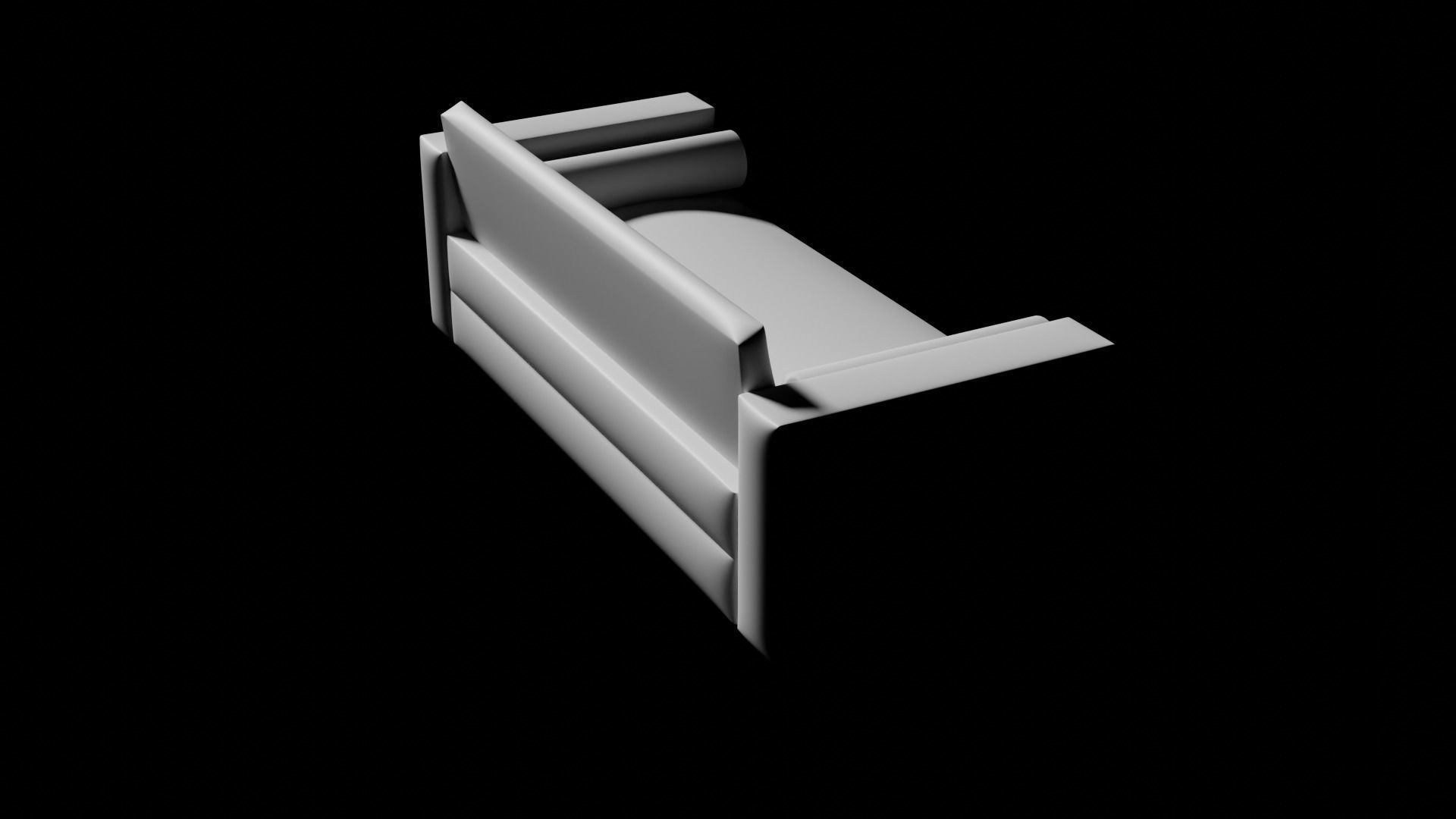 sofa 4 Low-poly 3D model_6