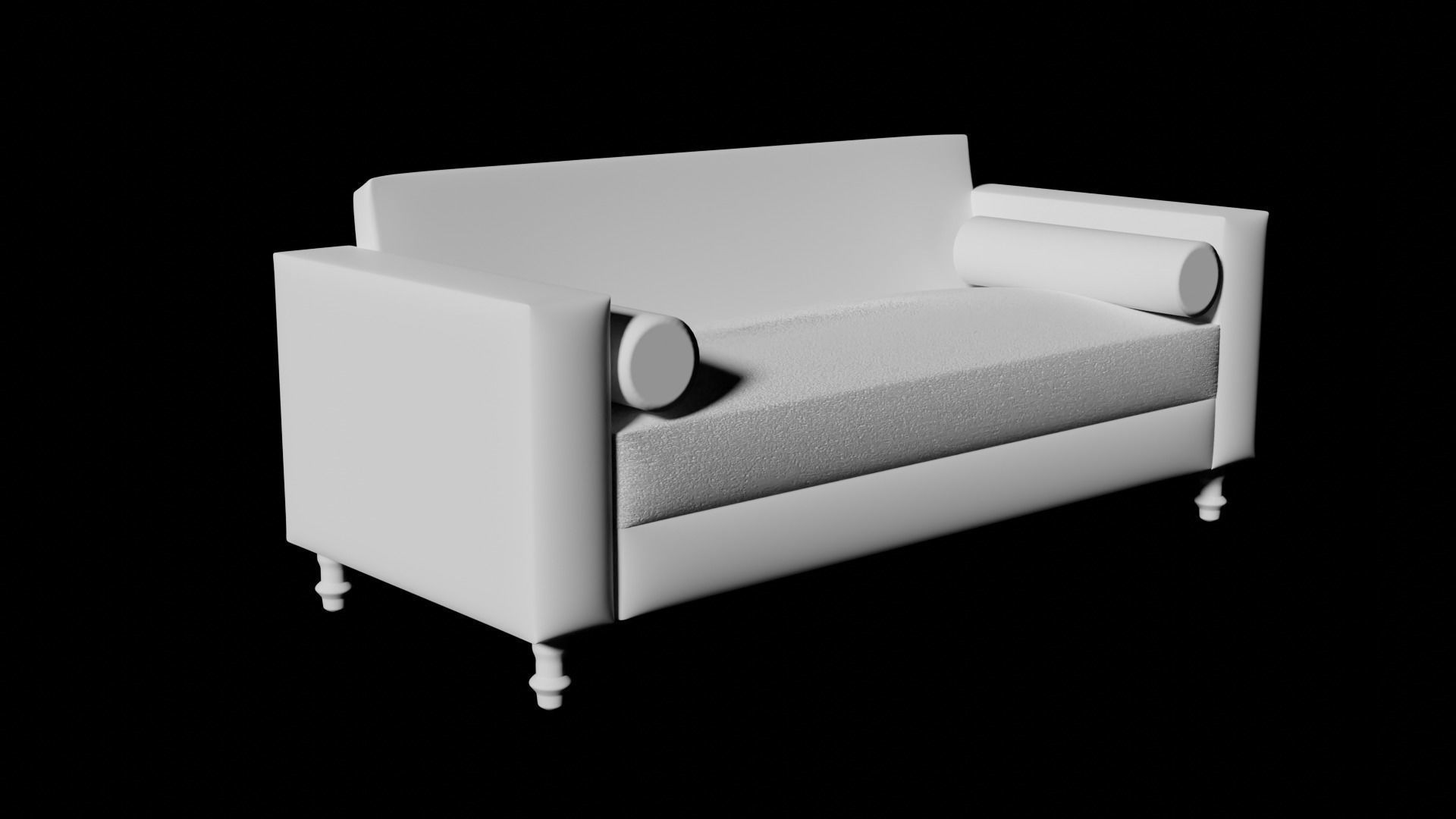 sofa 4 Low-poly 3D model_8