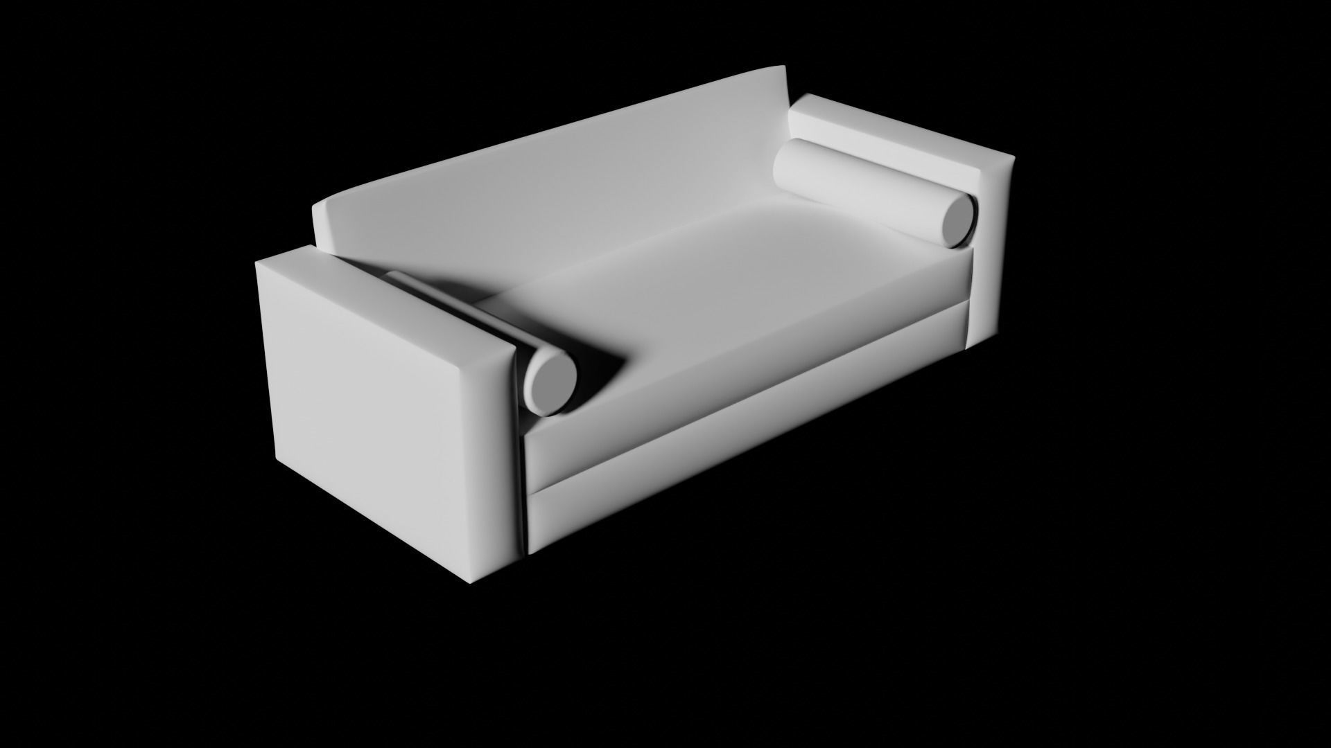 sofa 4 Low-poly 3D model_5