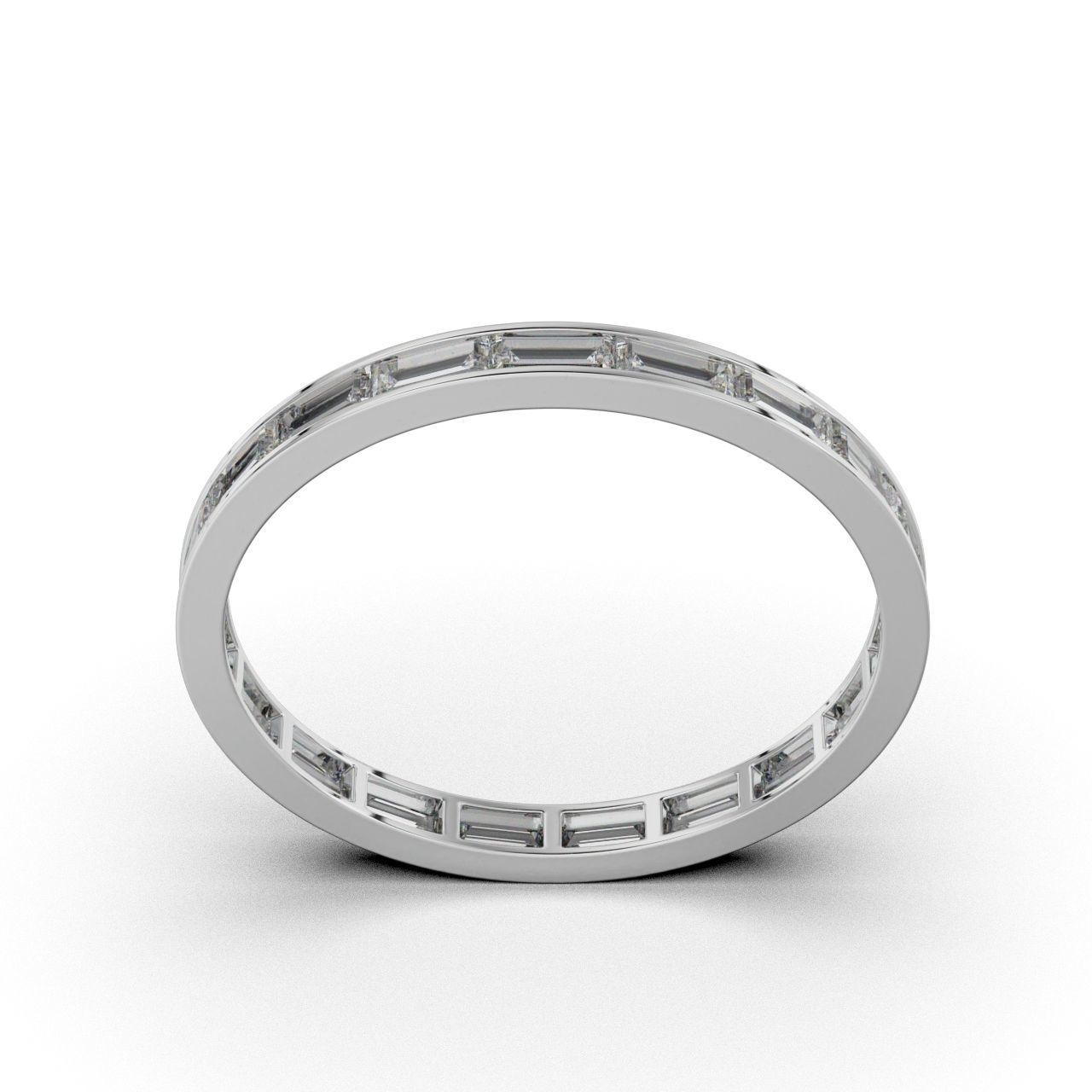Ring Baguette  3D print model_7