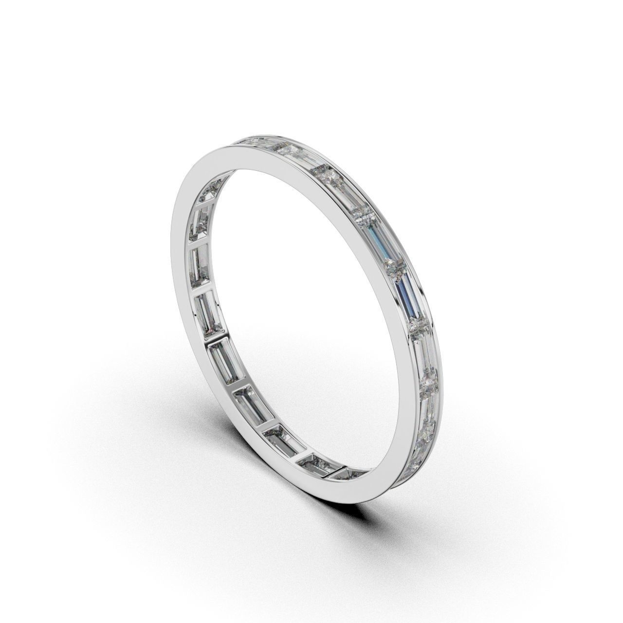 Ring Baguette  3D print model_16