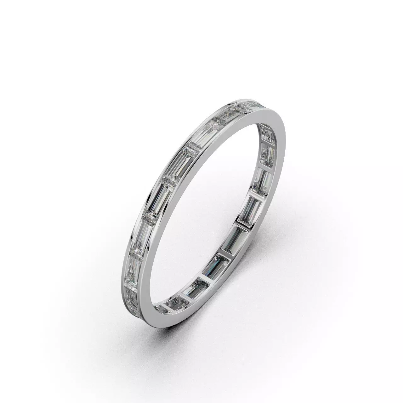 Ring Baguette  3D print model_0