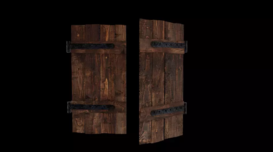 Shutters - Volets Low-poly 3D model