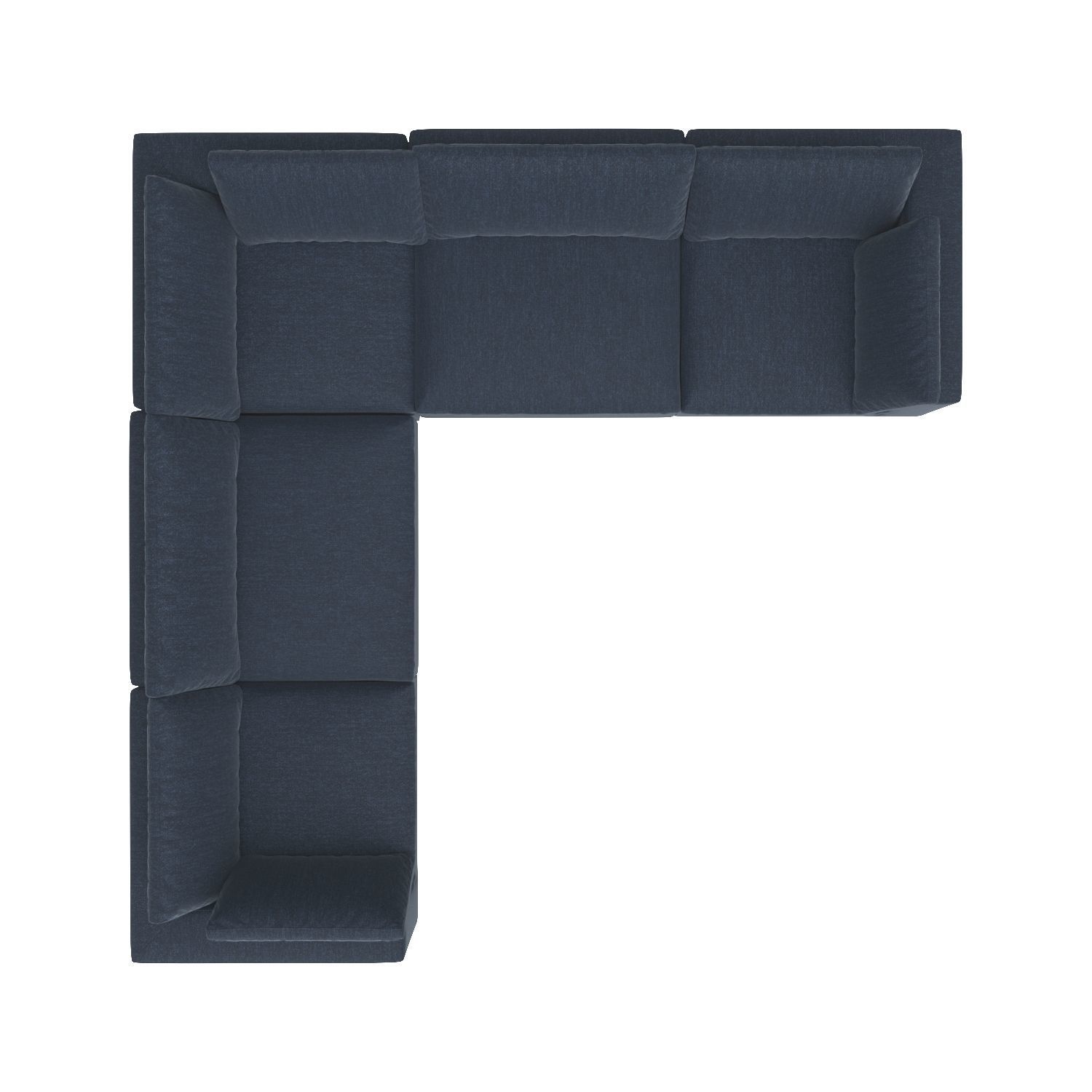 Commix Down Filled Overstuffed 5 Piece Sectional Sofa 3D model_2