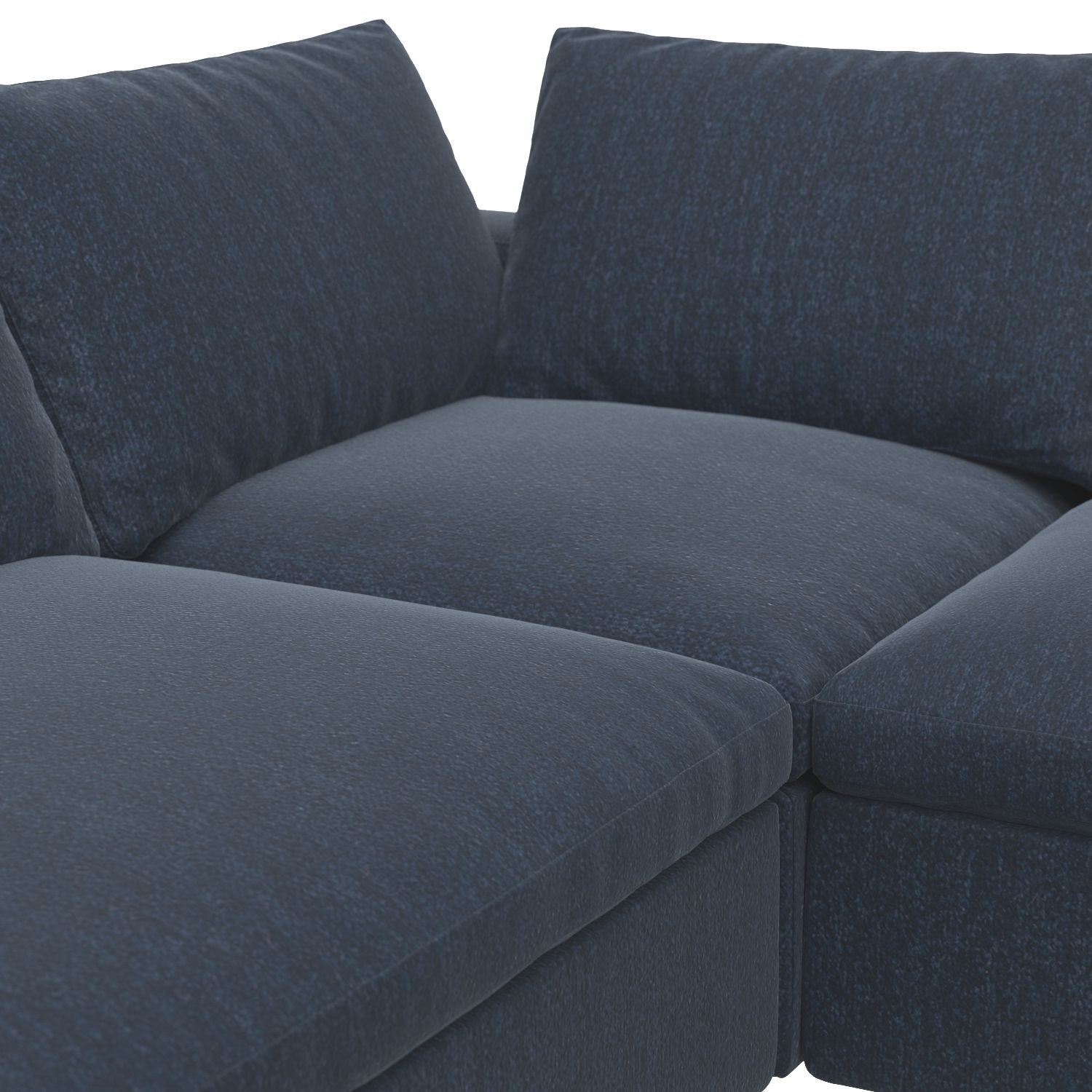 Commix Down Filled Overstuffed 5 Piece Sectional Sofa 3D model_3