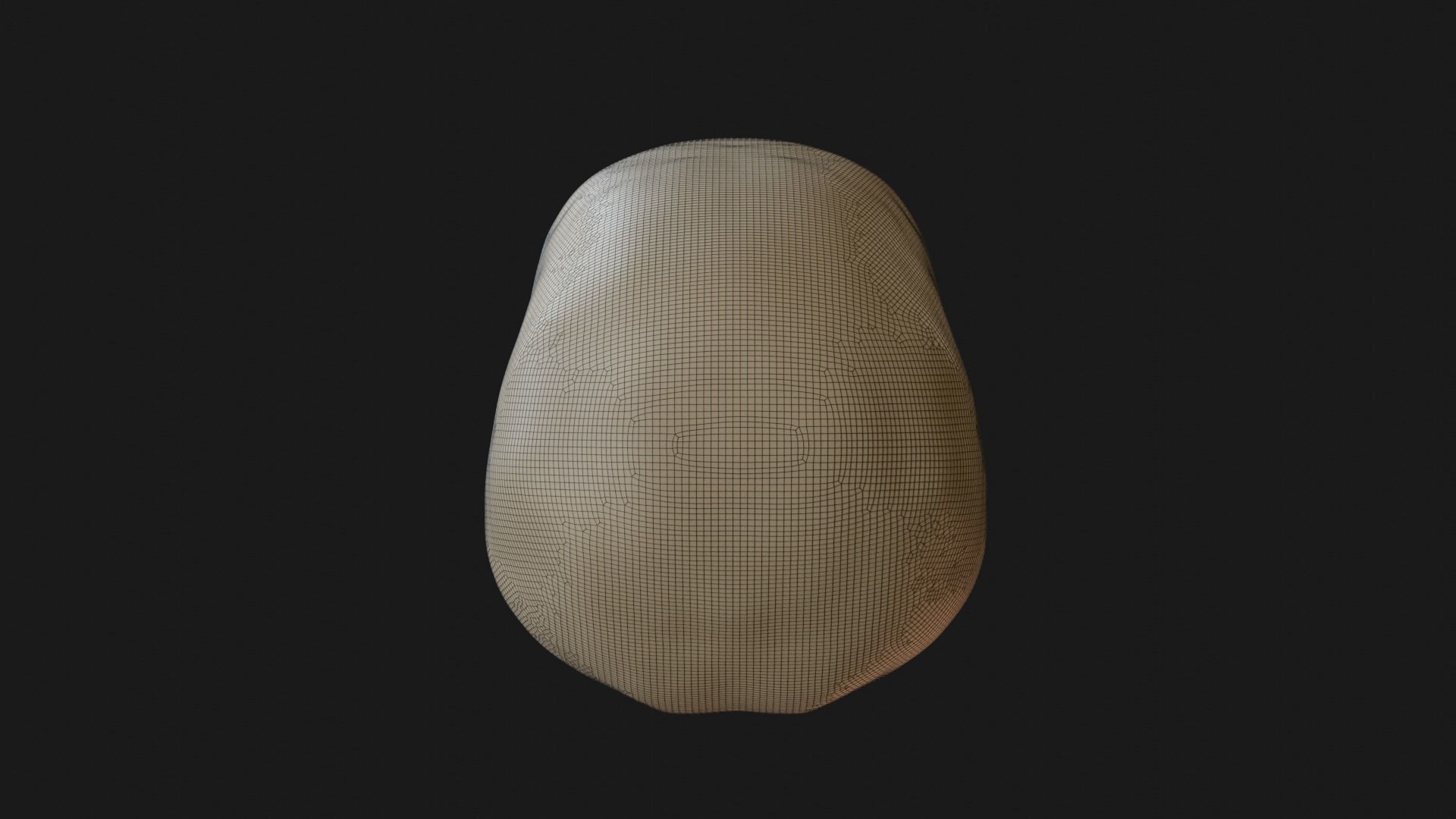 Female human skull 3D model_28