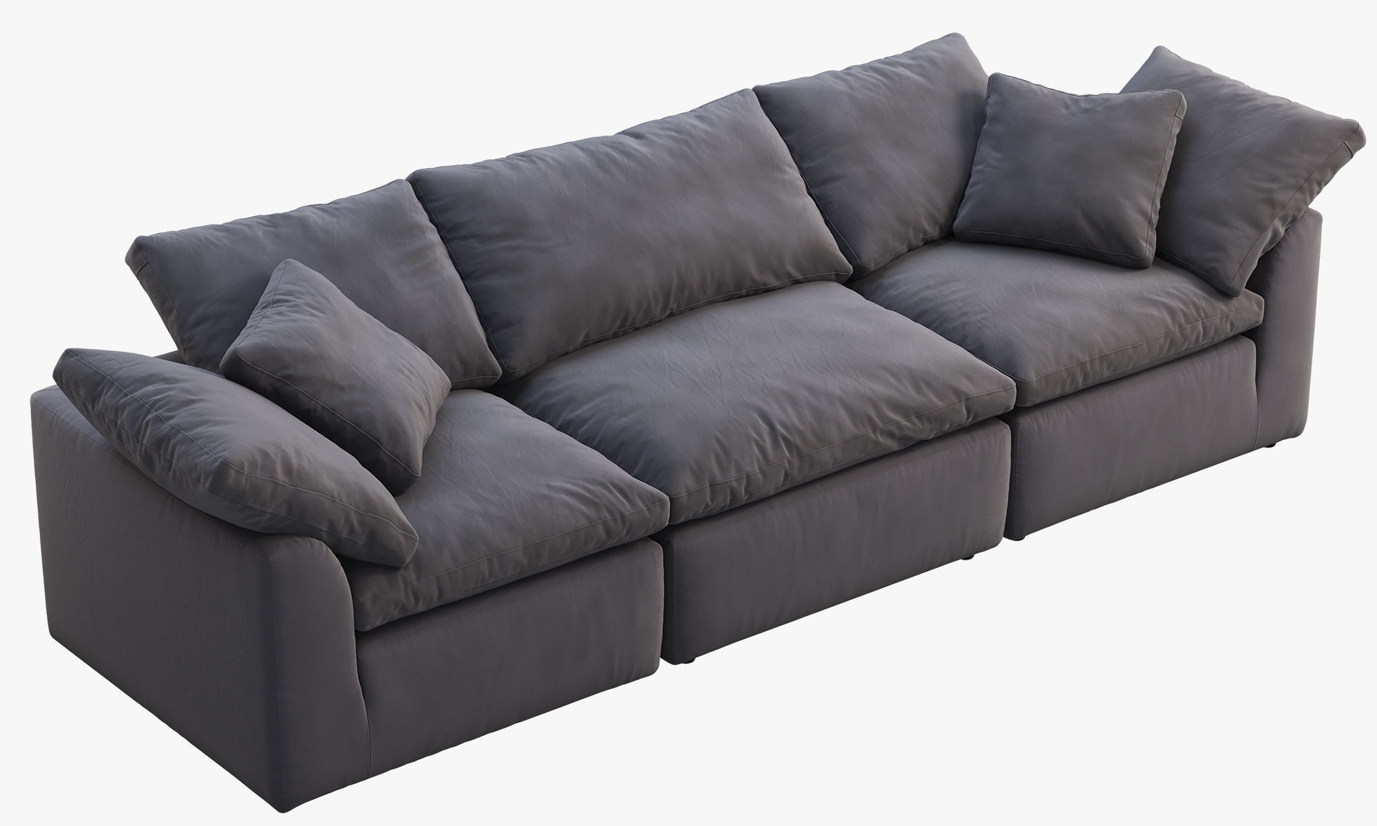 Joybird Bryant Modular Sofa 3 piece 3D model CGTrader