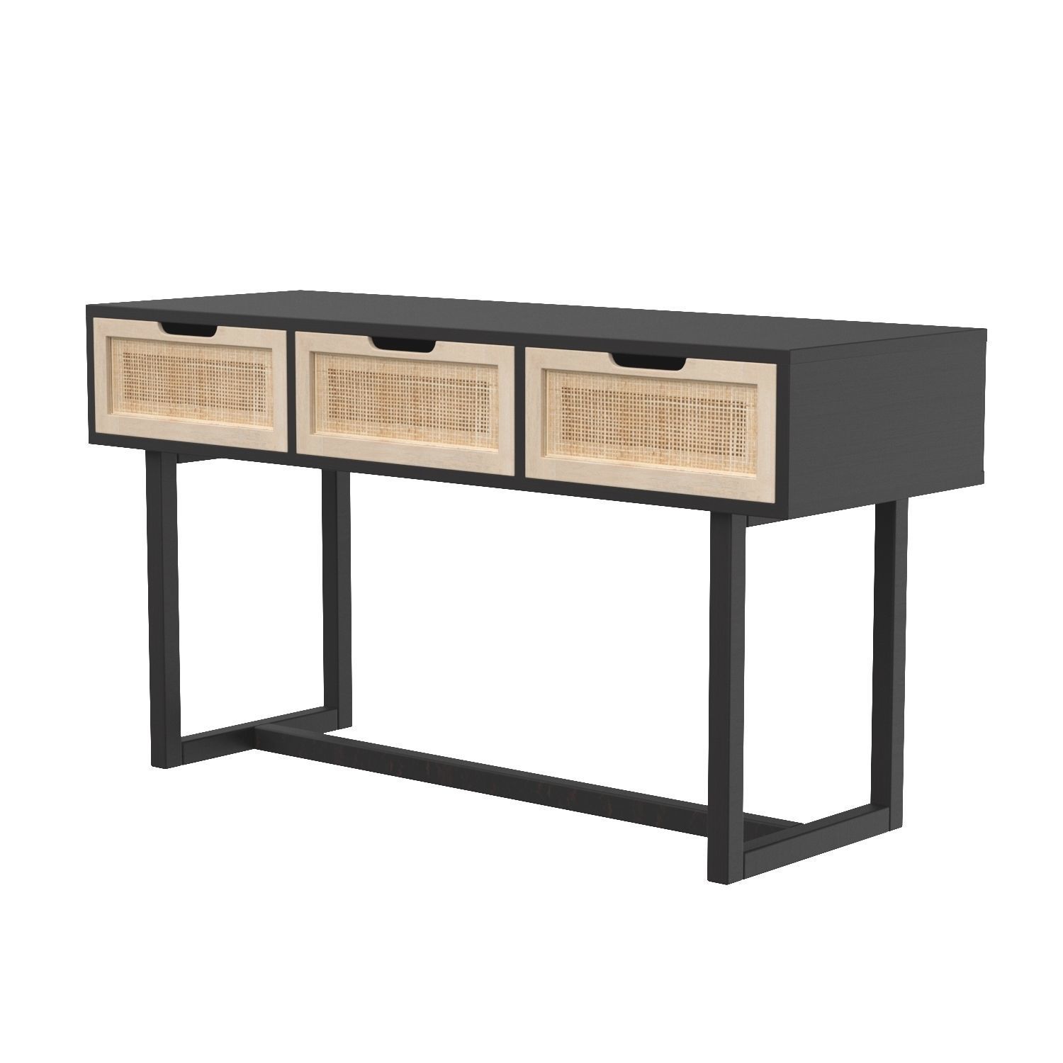 Clarita Console Table Black 3D model_1