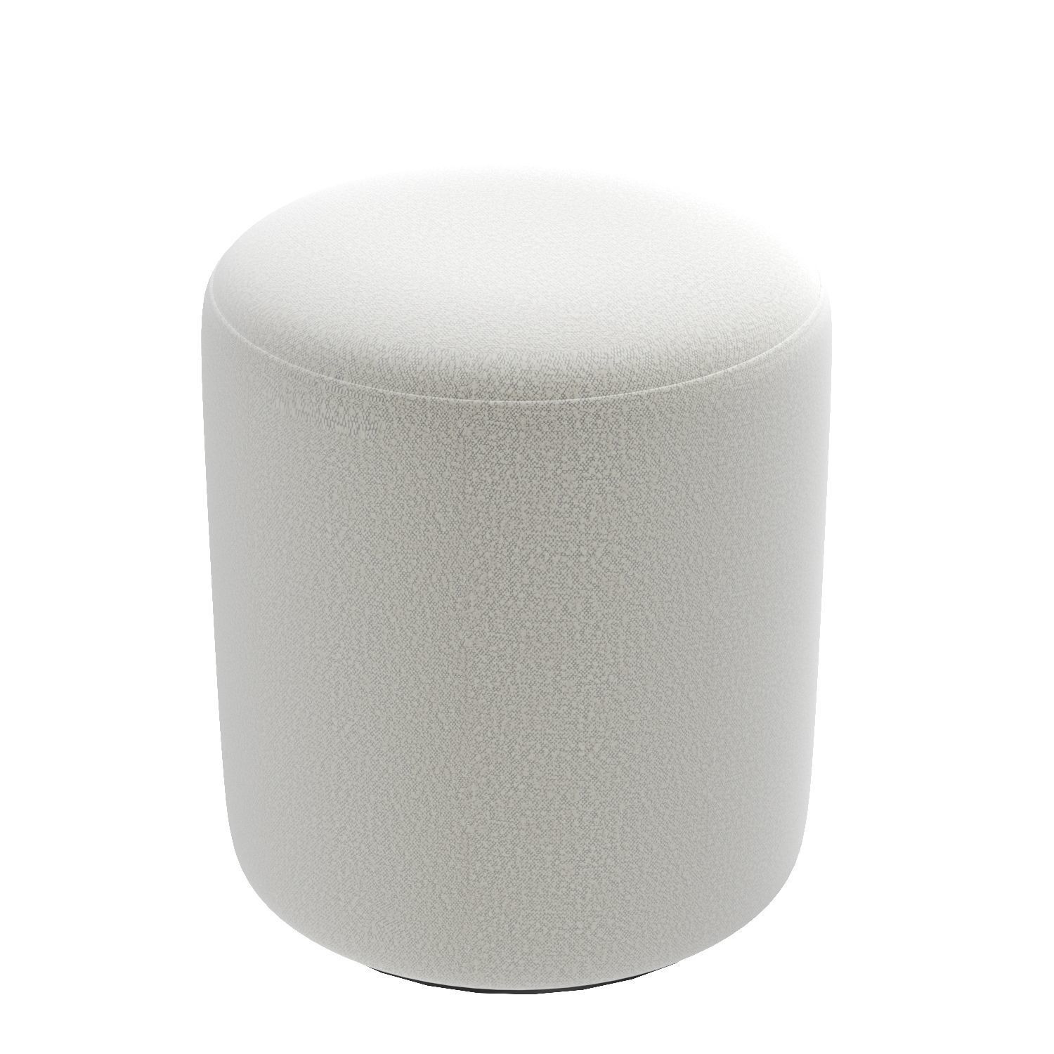 Cilo Ivory Boucle Ottoman 3D model_4
