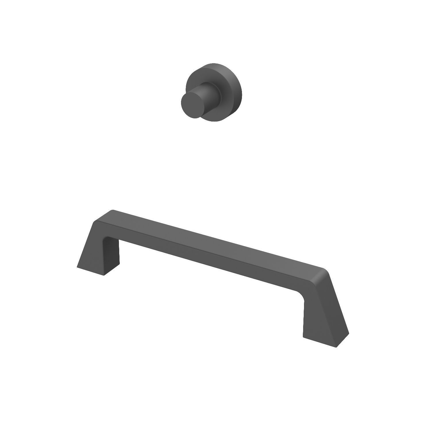 Center Handle Cabinet Pull BP55277BBR 3D model_4