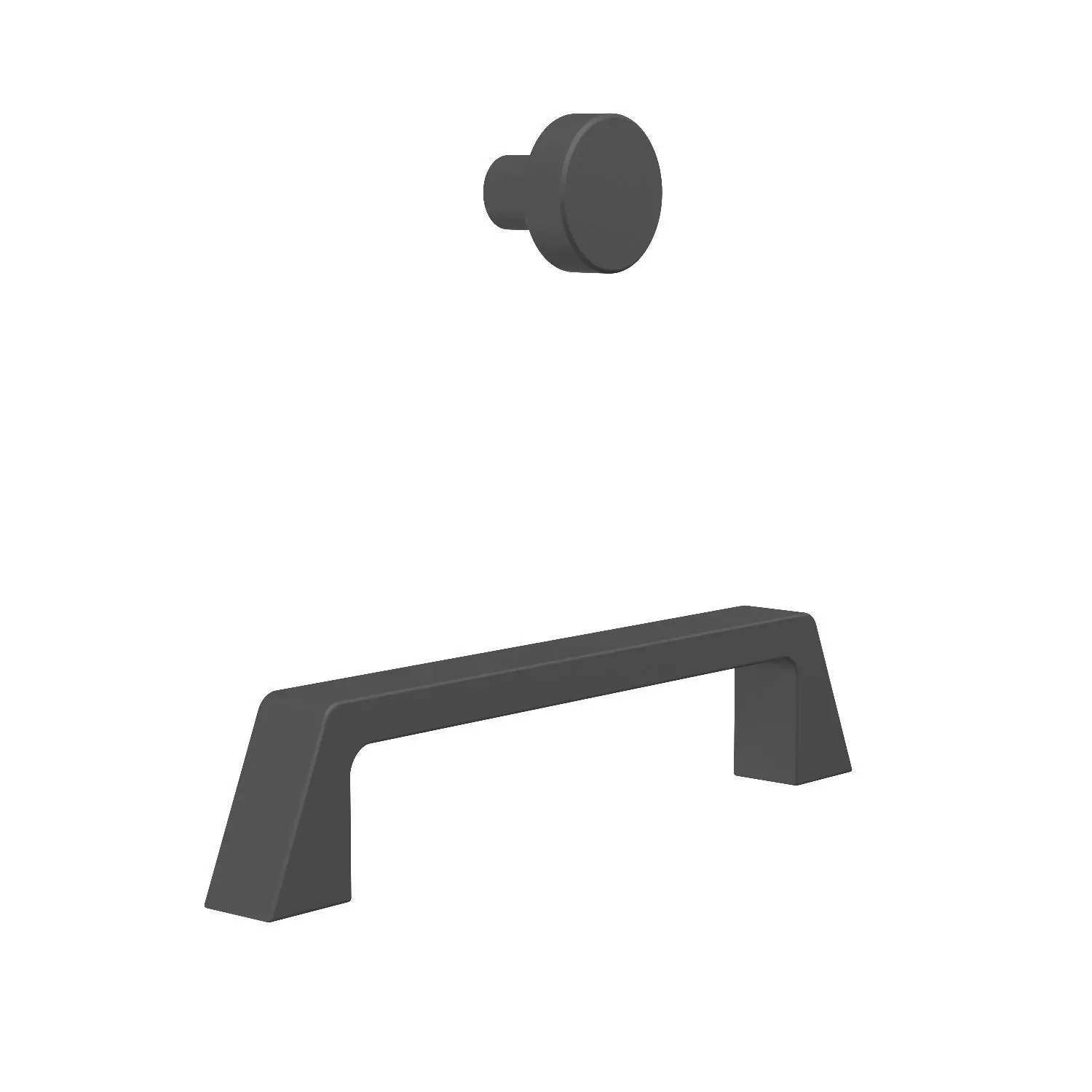 Center Handle Cabinet Pull BP55277BBR 3D model_0