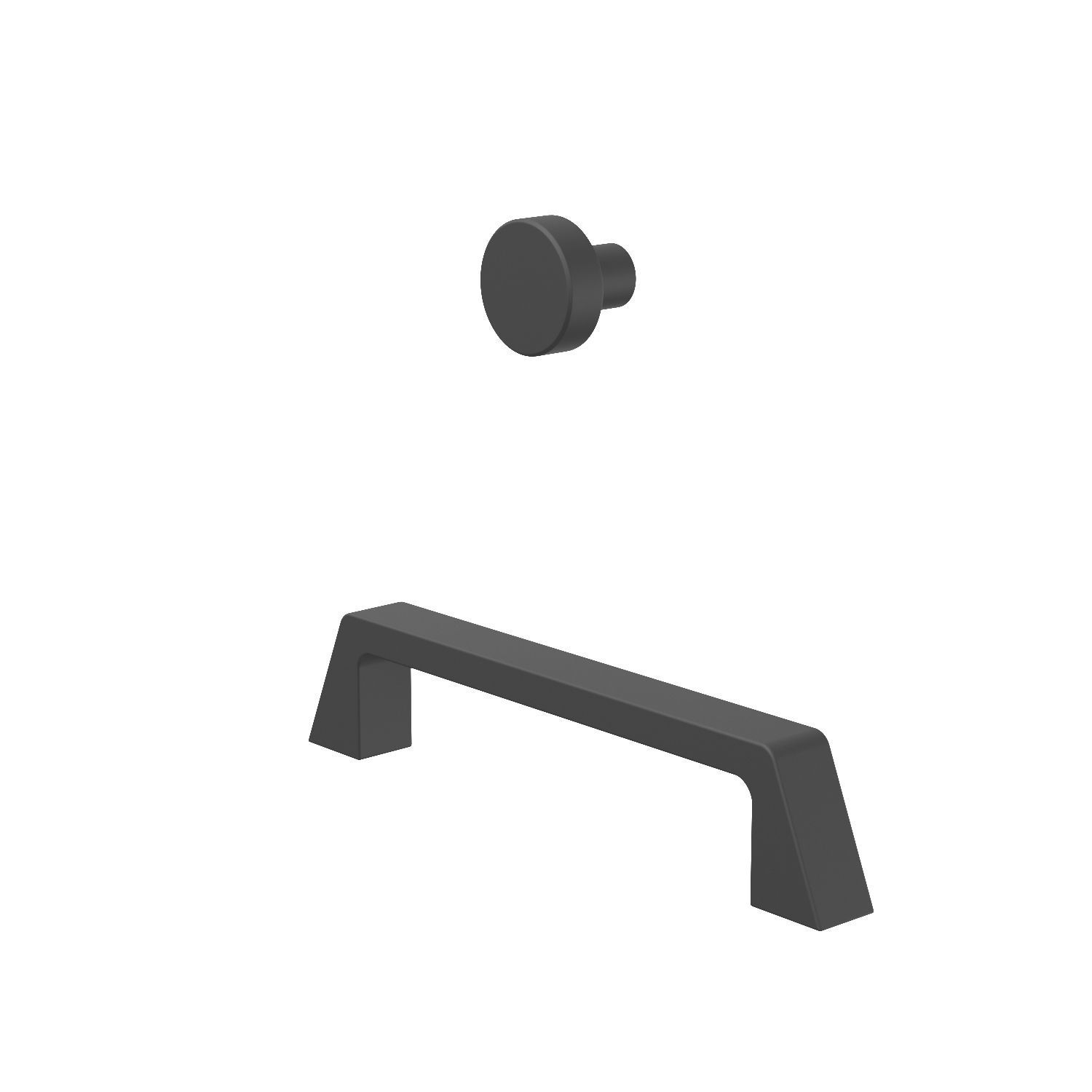 Center Handle Cabinet Pull BP55277BBR 3D model_3