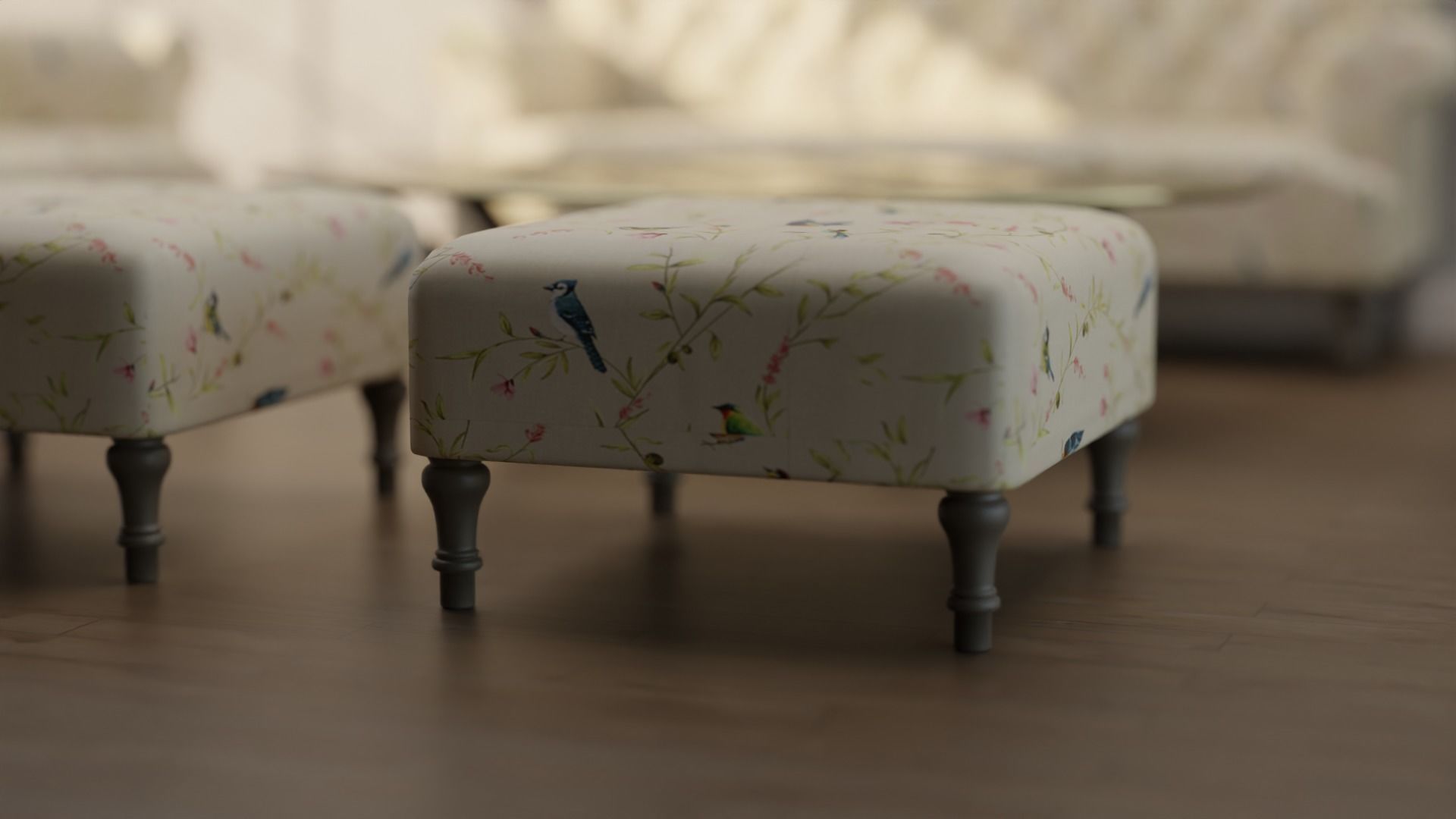 Sofa Set 09 Low-poly 3D model_16