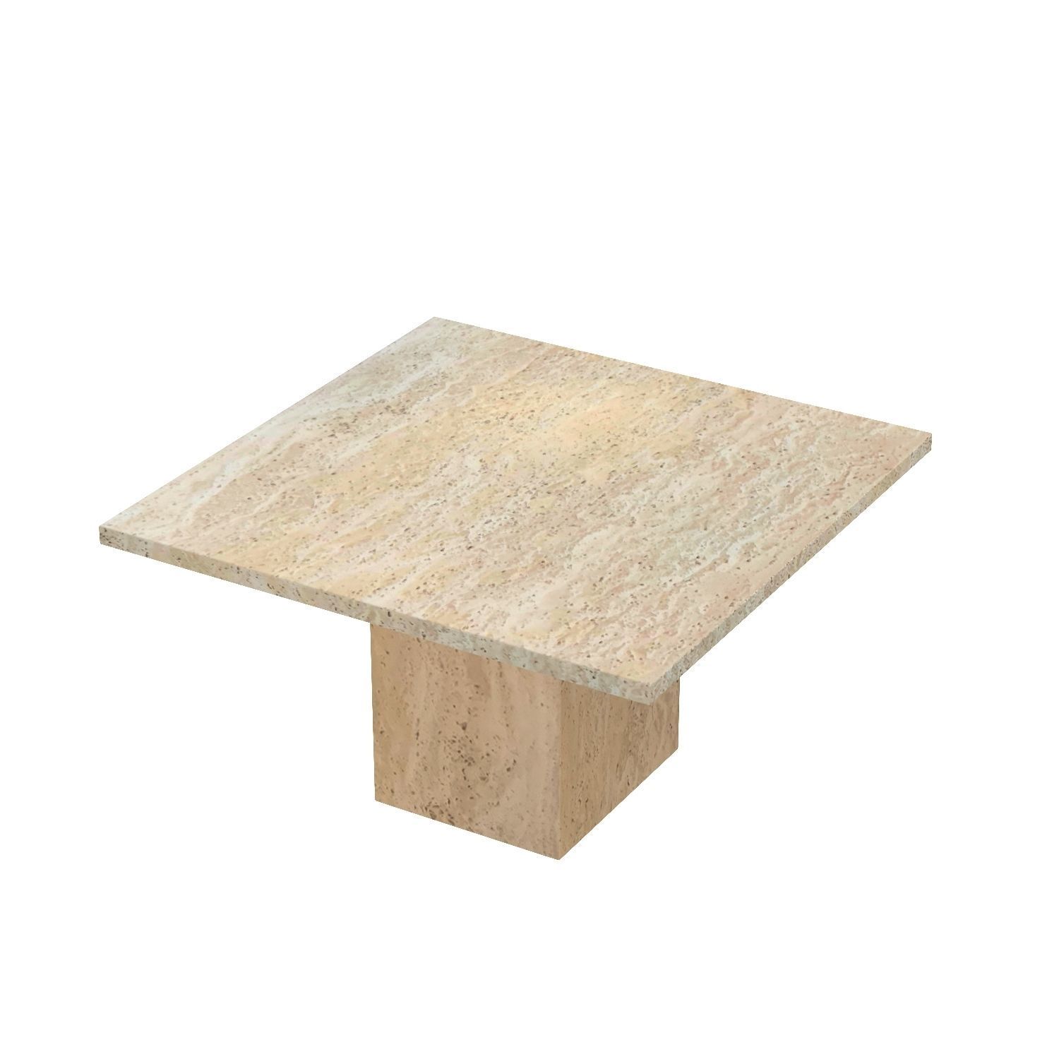 Carve Travertine Small Cocktail Table 3D model_4
