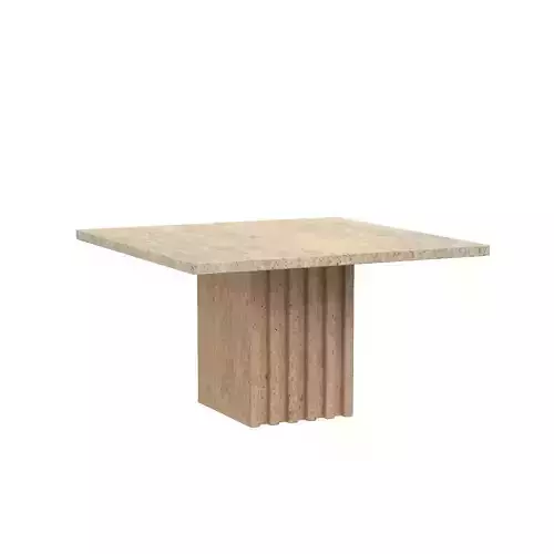 Carve Travertine Small Cocktail Table