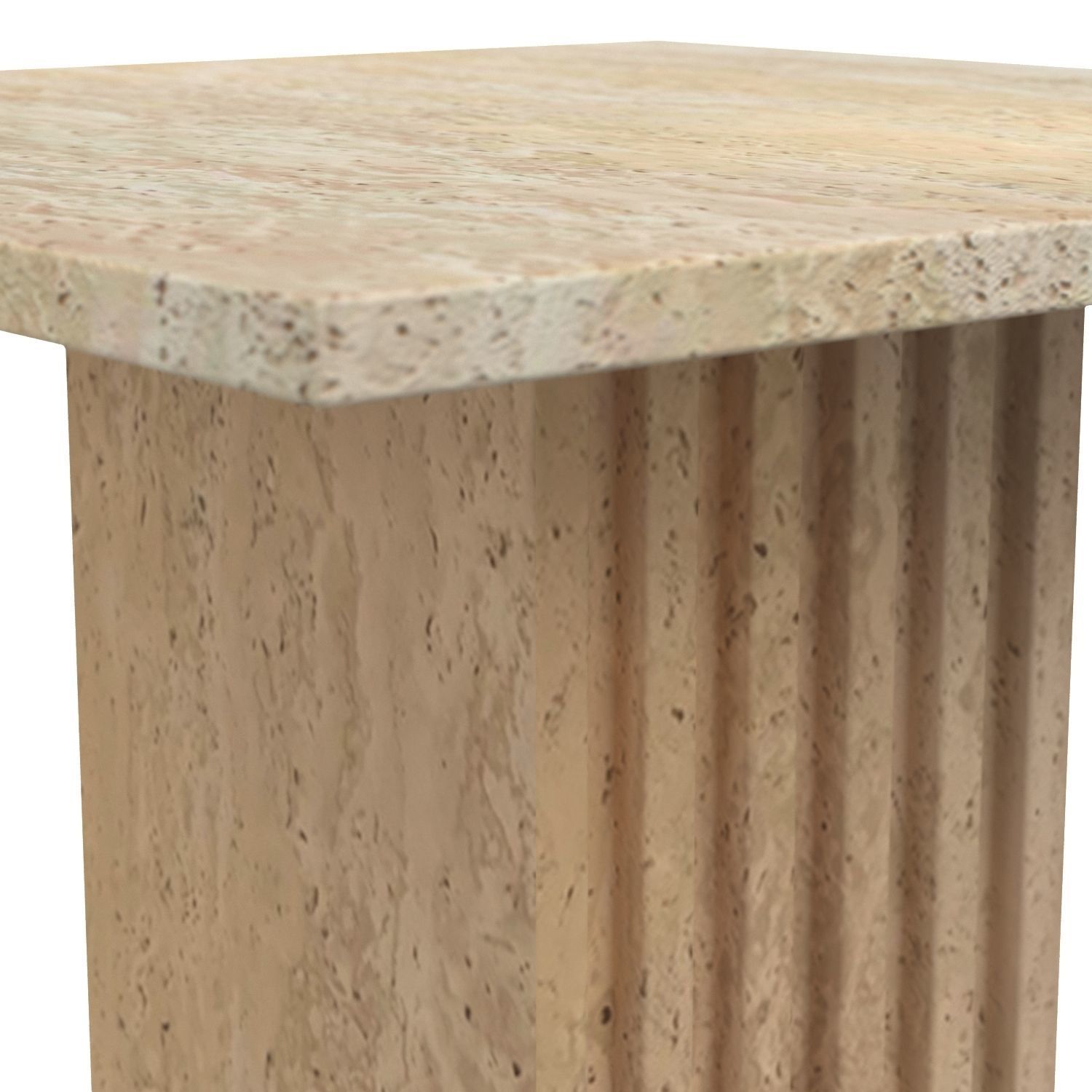 Carve Travertine Small Cocktail Table 3D model_3