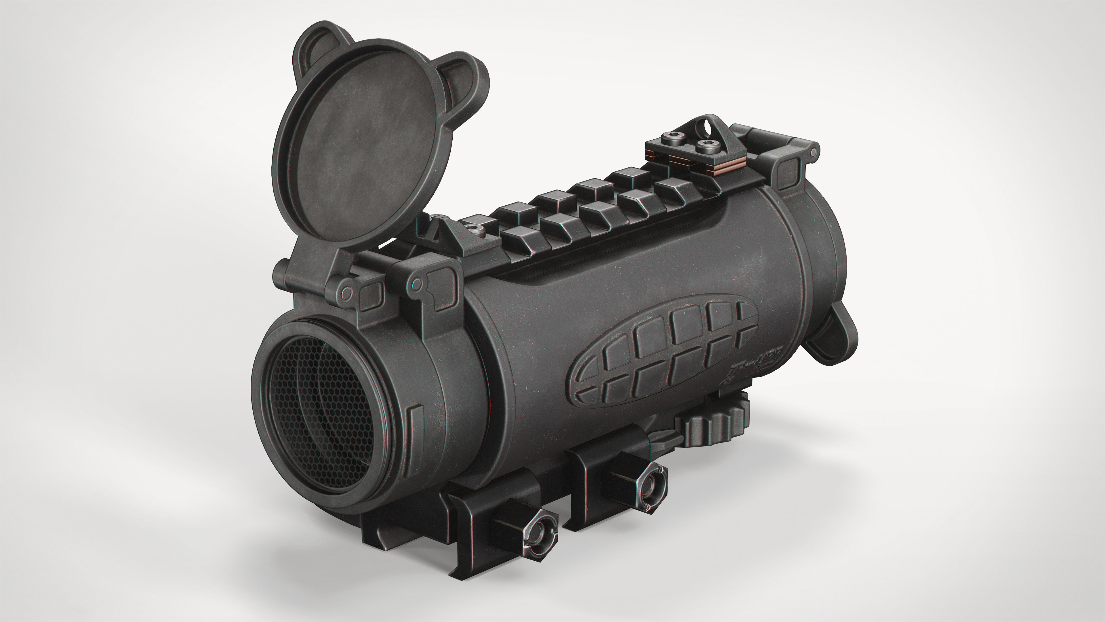 AK5C rifle Low-poly 3D model_5