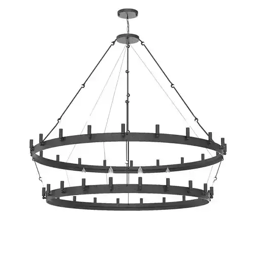 Camino Vintage Candelabra Two-Tier Chandelier