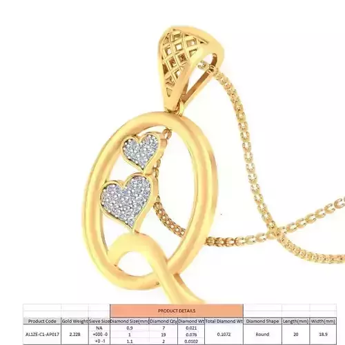 Q Letter pendant