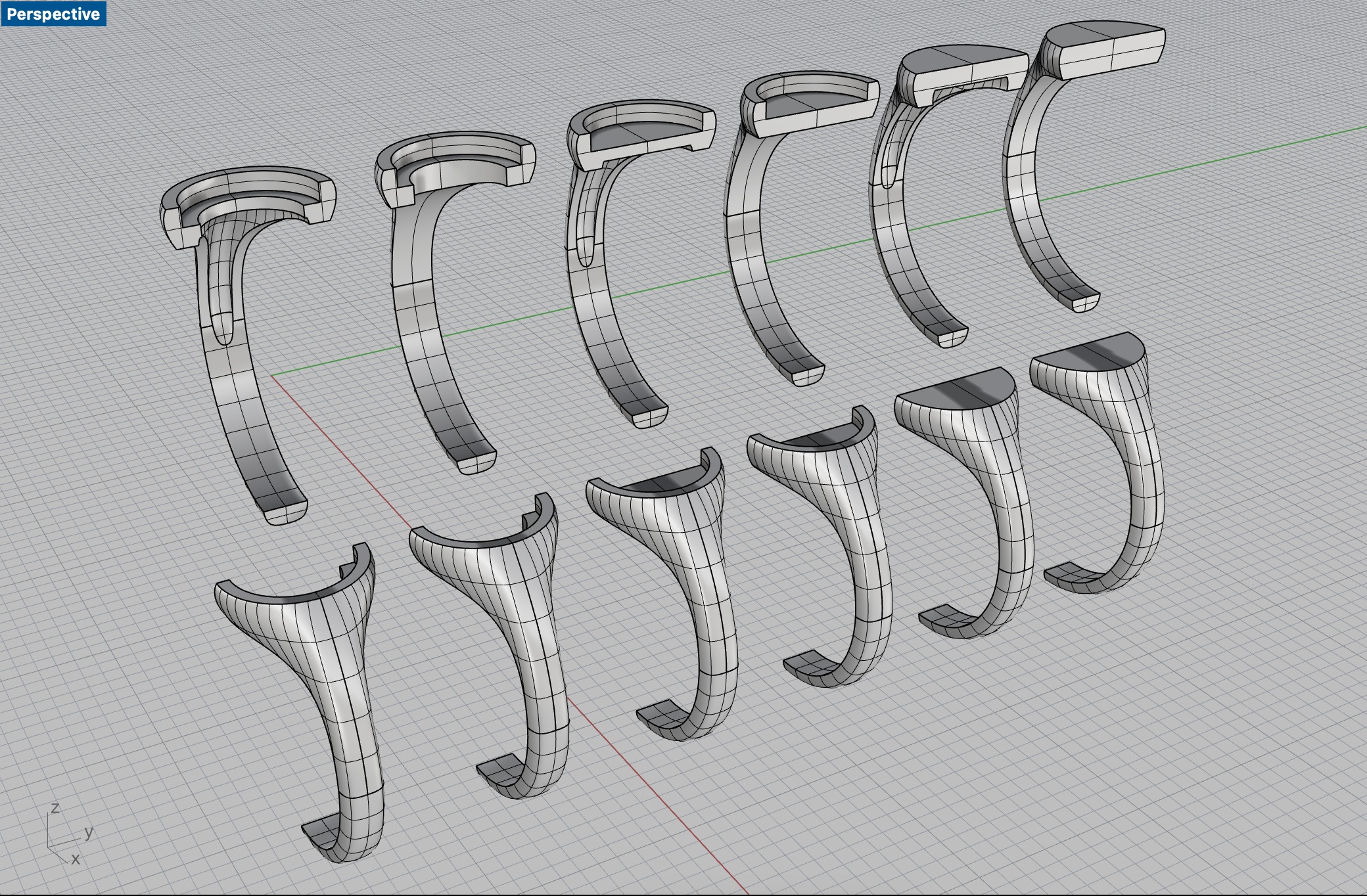 Round 12 mm Signet Rings 174 items 3D print model_6
