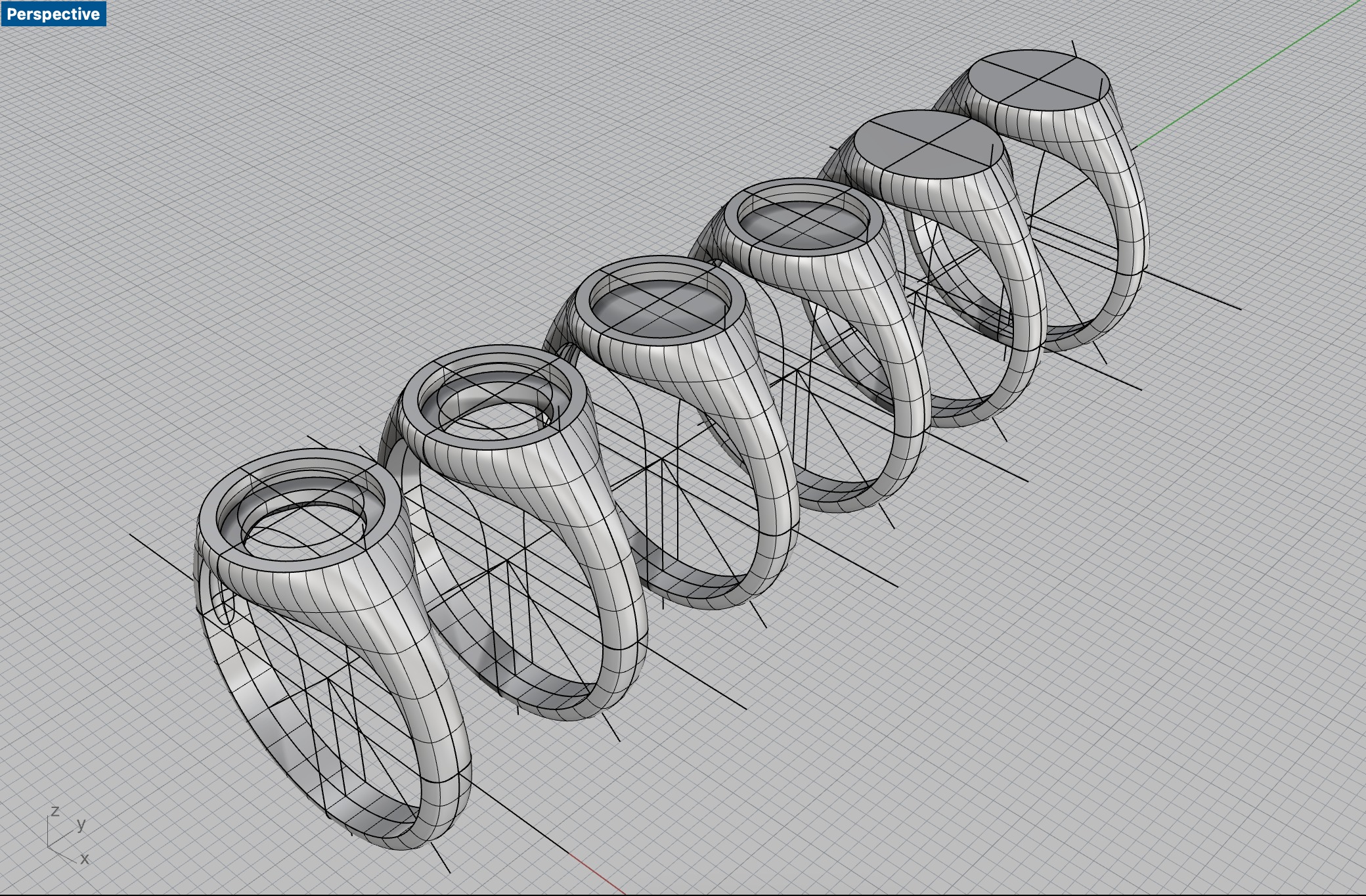 Round 12 mm Signet Rings 174 items 3D print model_8