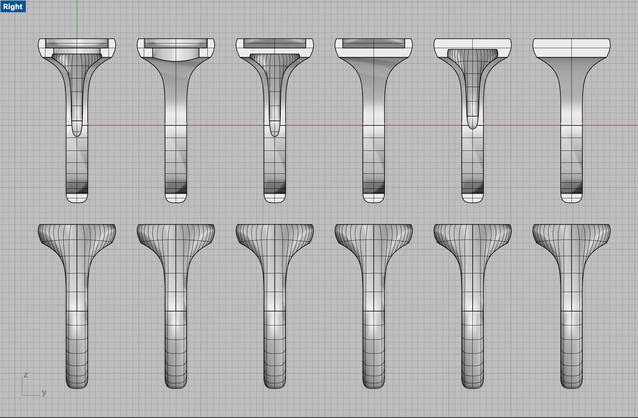 Round 12 mm Signet Rings 174 items 3D print model_7
