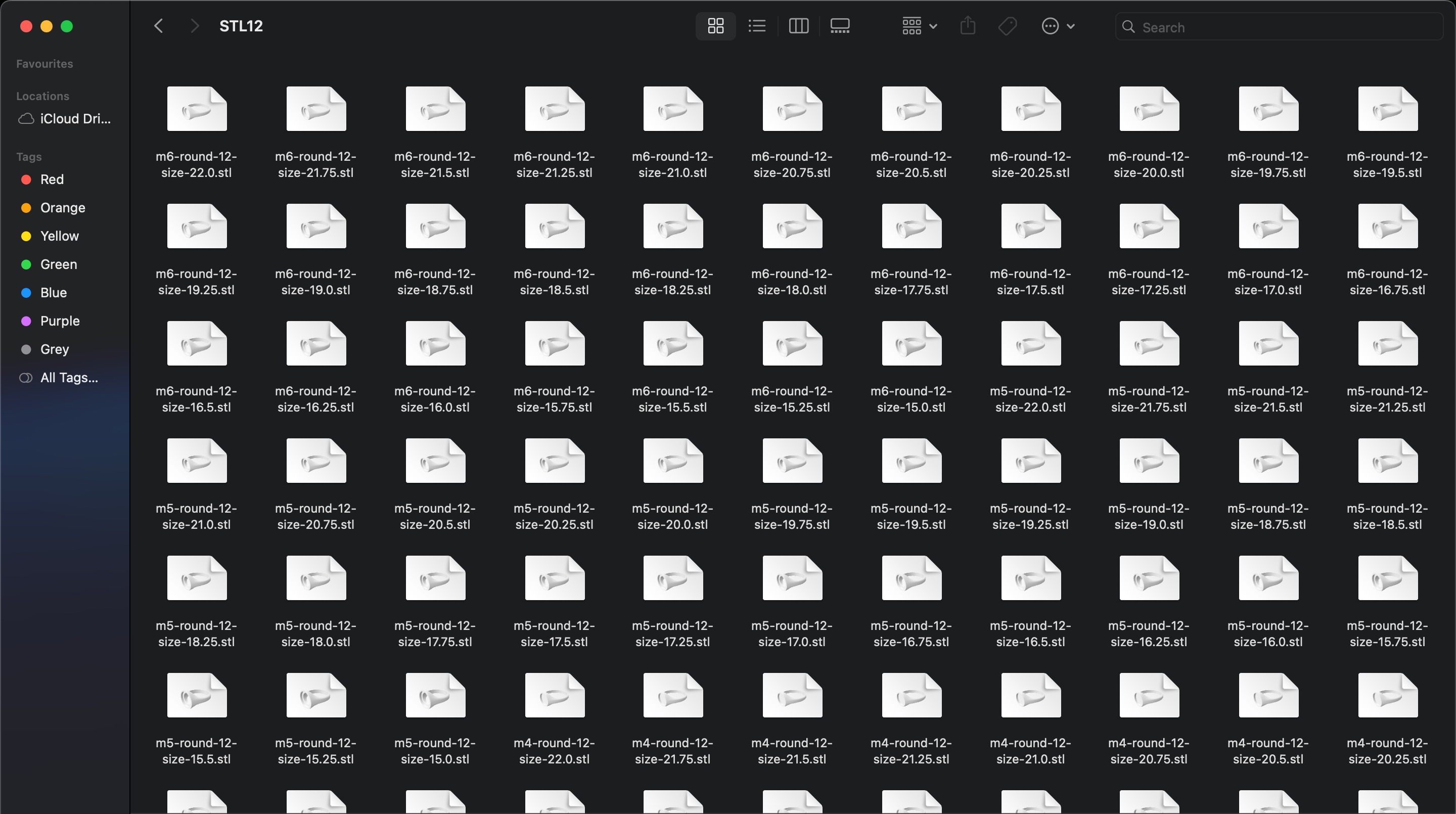 Round 12 mm Signet Rings 174 items 3D print model_11