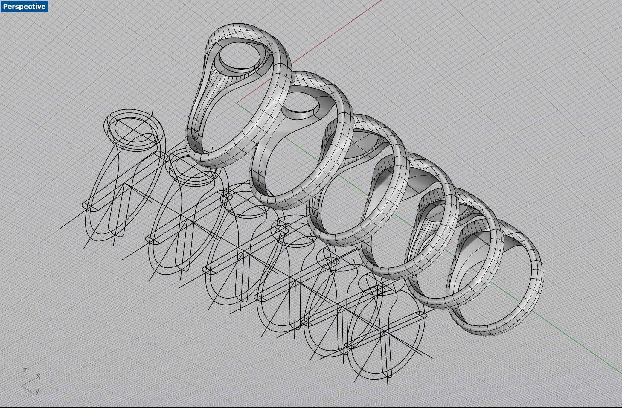 Round 12 mm Signet Rings 174 items 3D print model_10