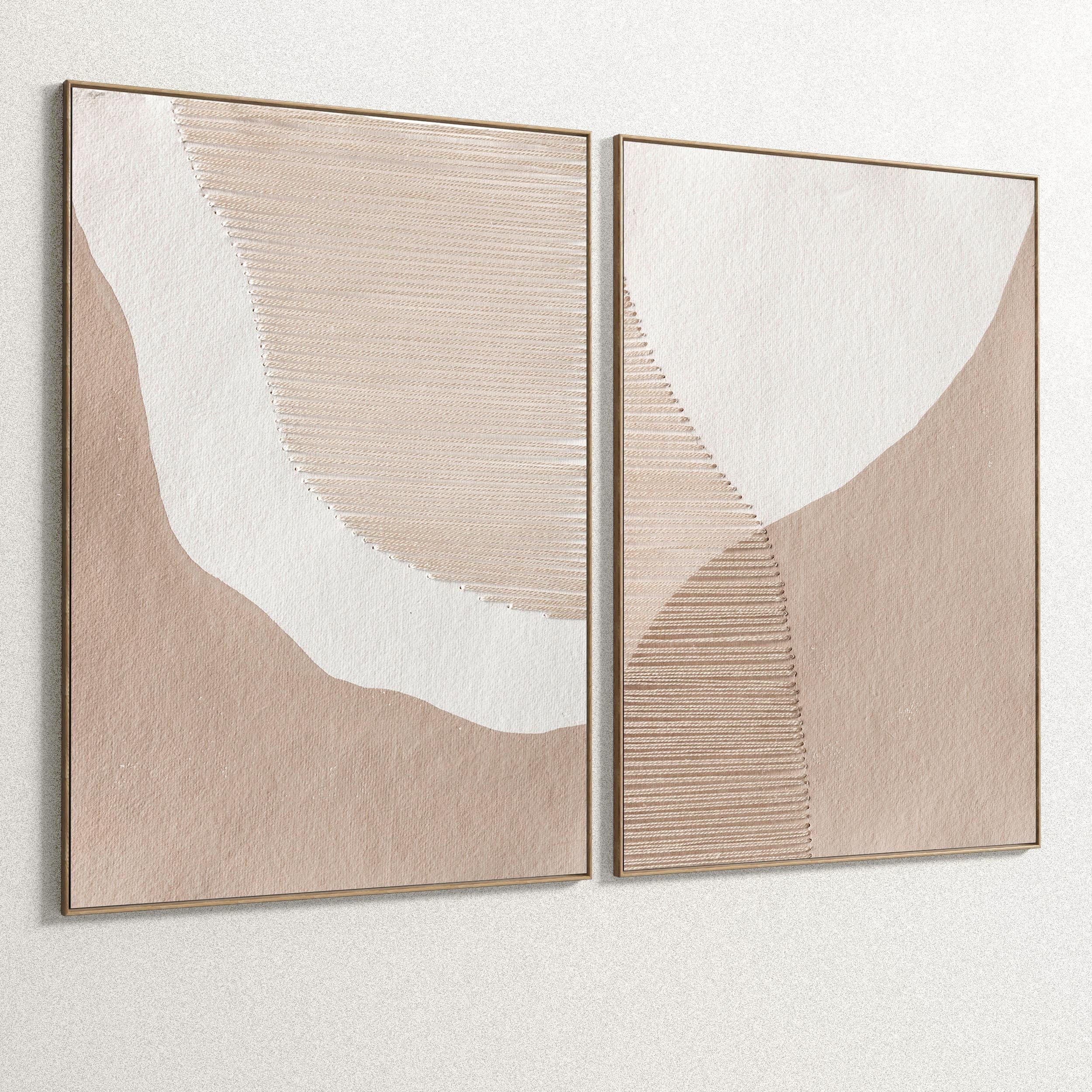 Plaster Two Photo Frame 85 Low-poly 3D model_3