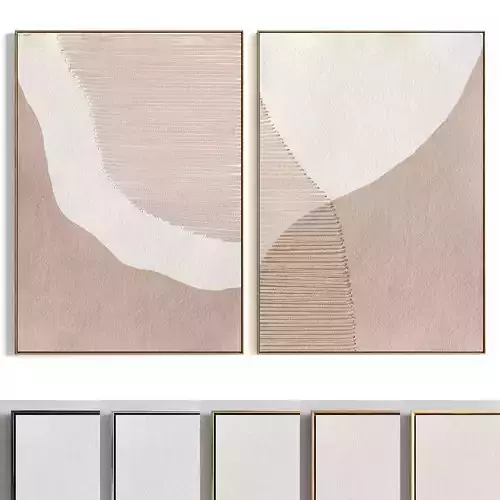 Plaster Two Photo Frame 85