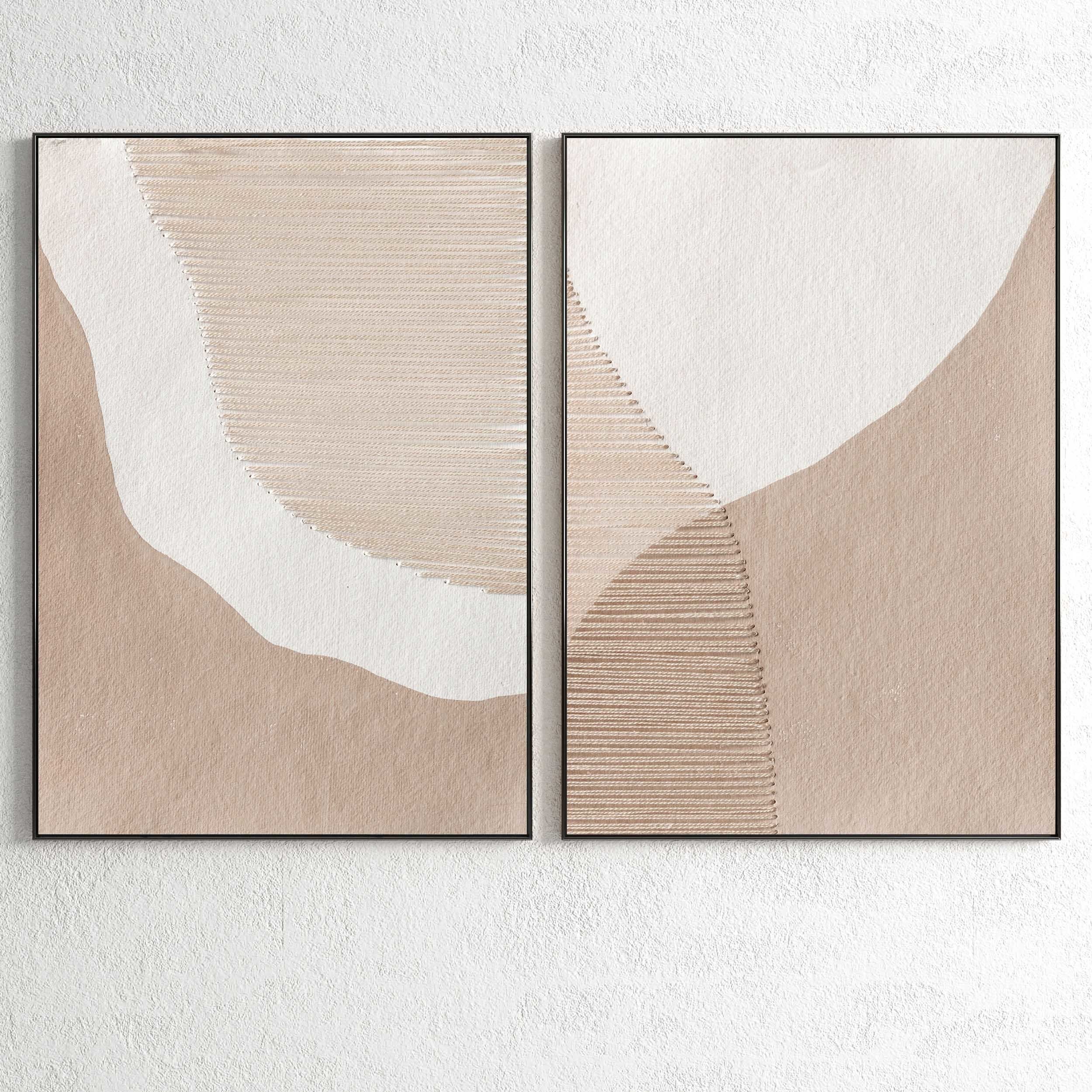 Plaster Two Photo Frame 85 Low-poly 3D model_1