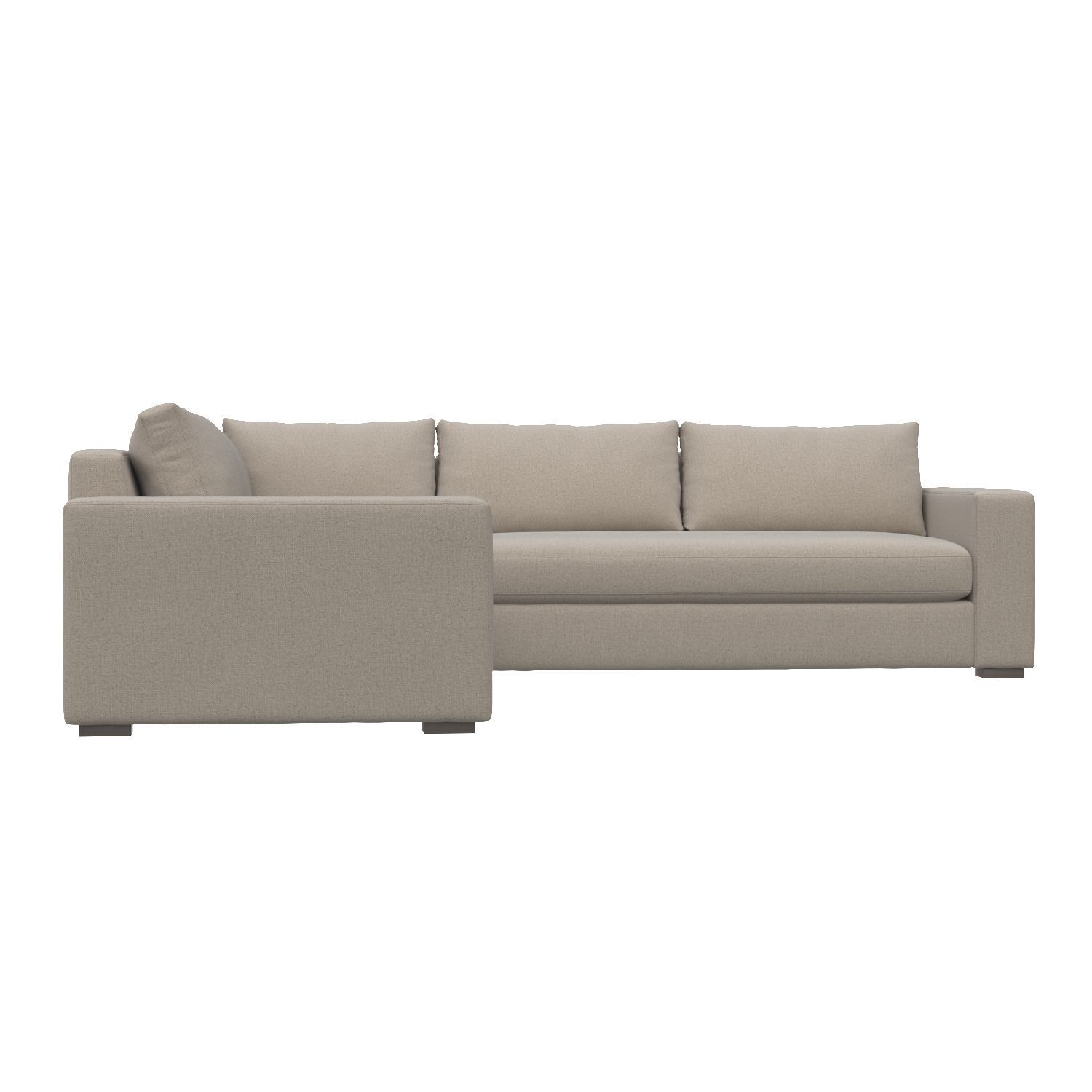 Boone 3-Piece Sectional in Various Sizes 3D model_1
