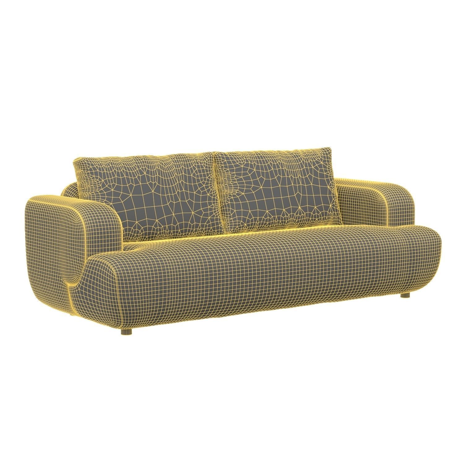 Benito Sofa-90in Plushtone Linen 3D model_5